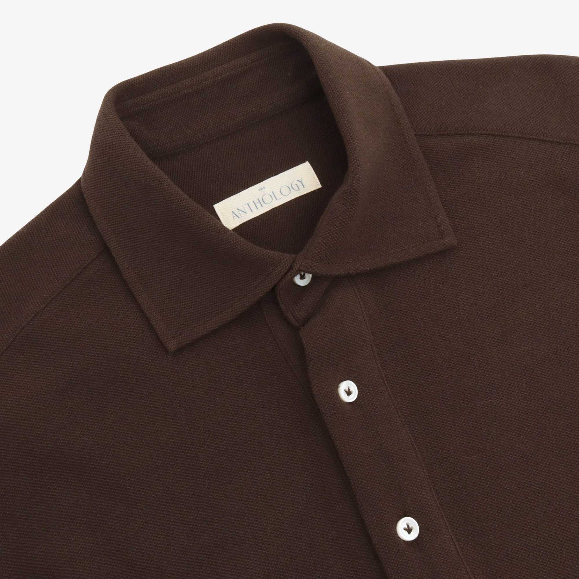 Pique Spread Collar Polo
