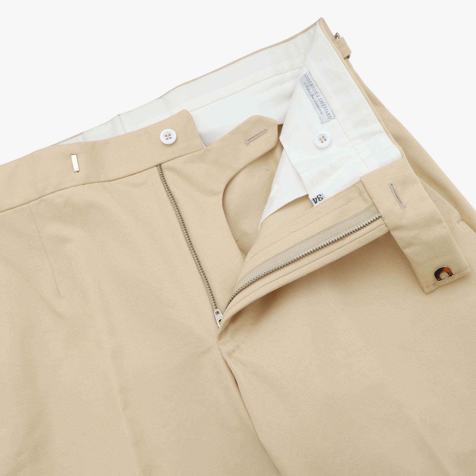 Twill Style One Flat Front Trousers (33W X 39L)
