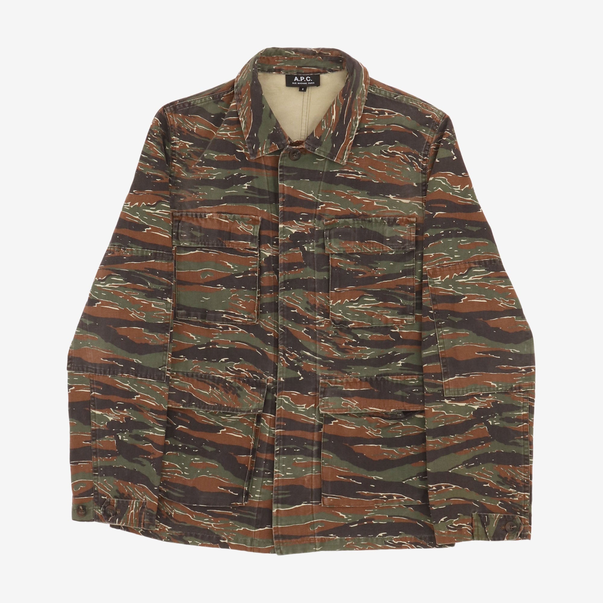 Tiger Camo 4 Pocket Utility Jacket