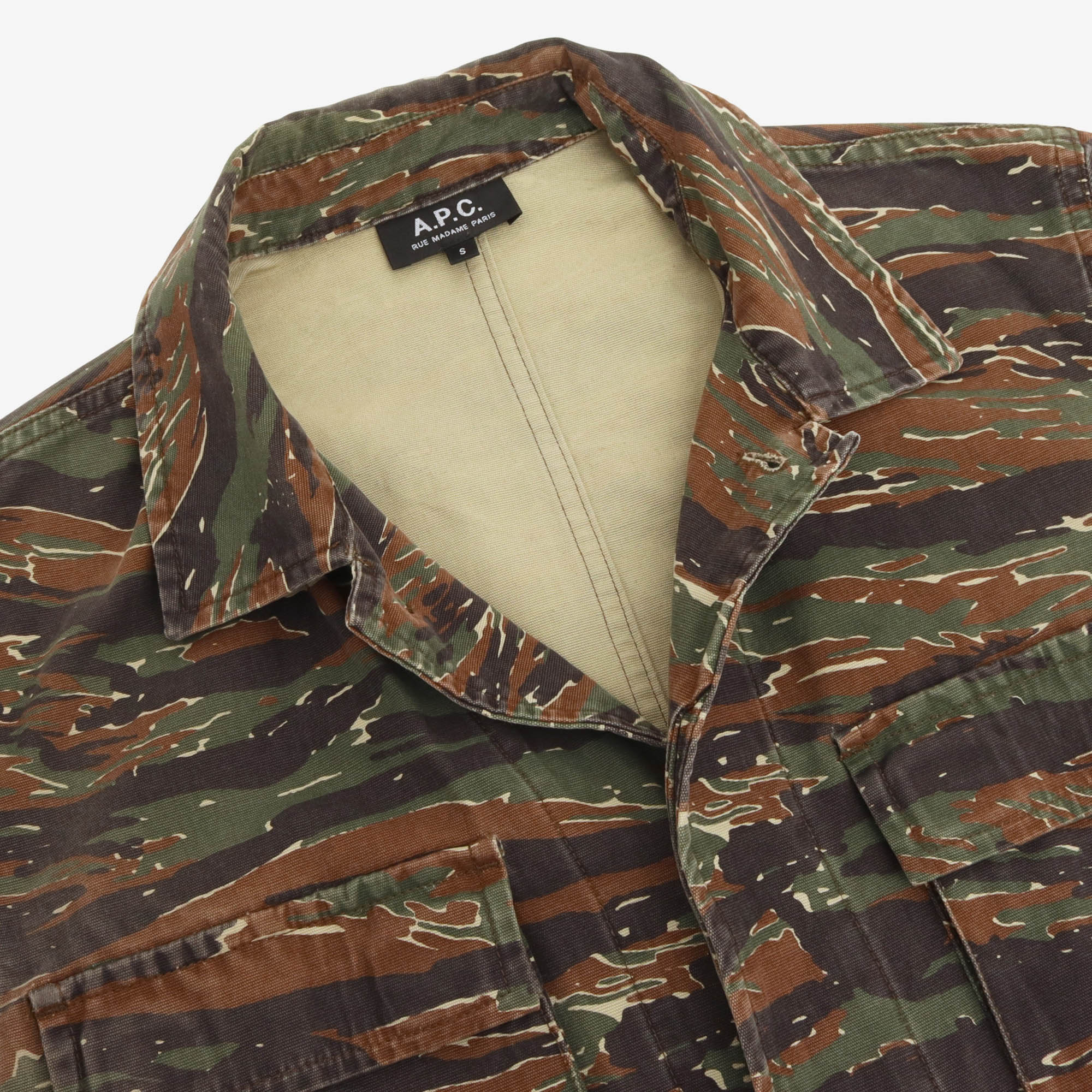 Tiger Camo 4 Pocket Utility Jacket