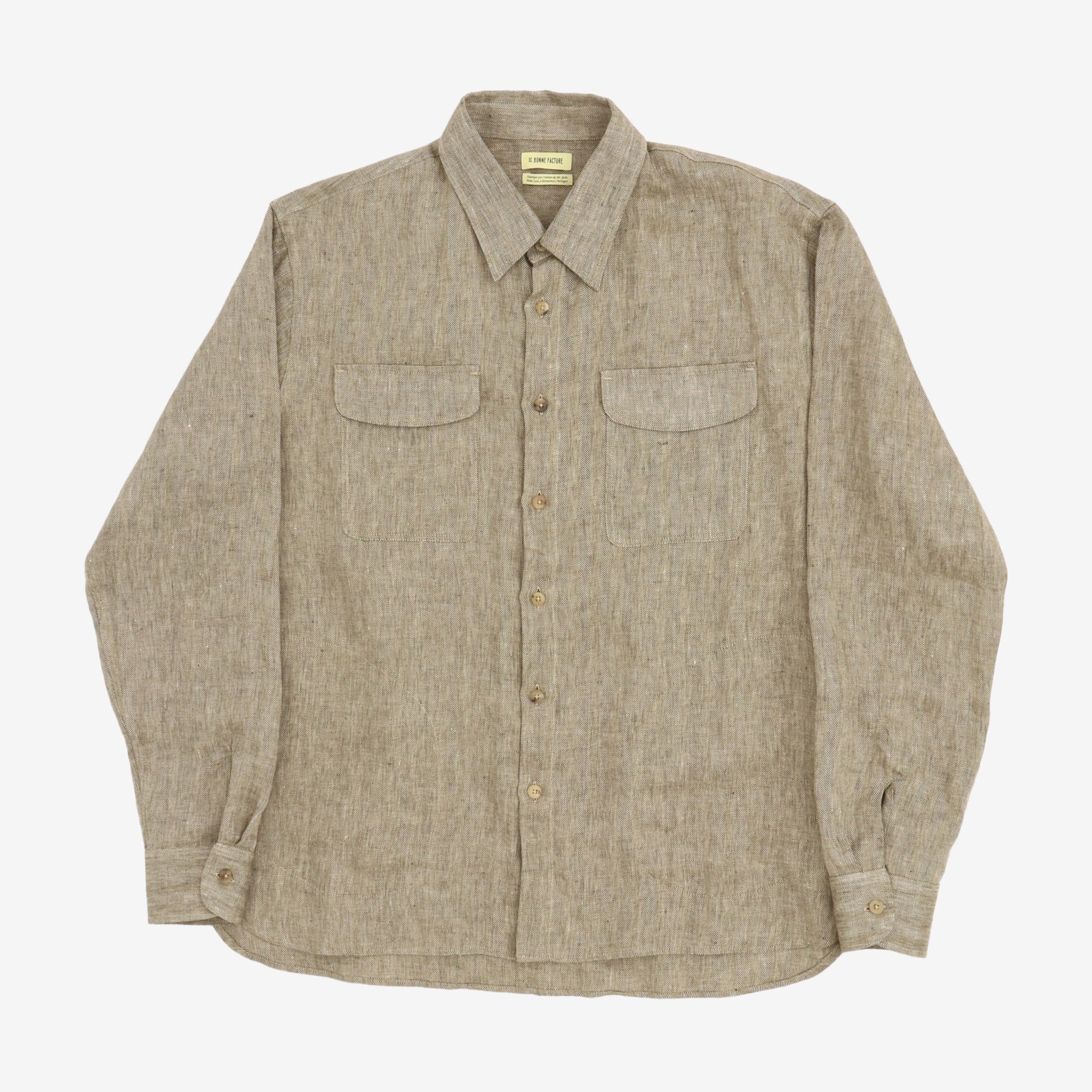 Two Pocket Linen Overshirt