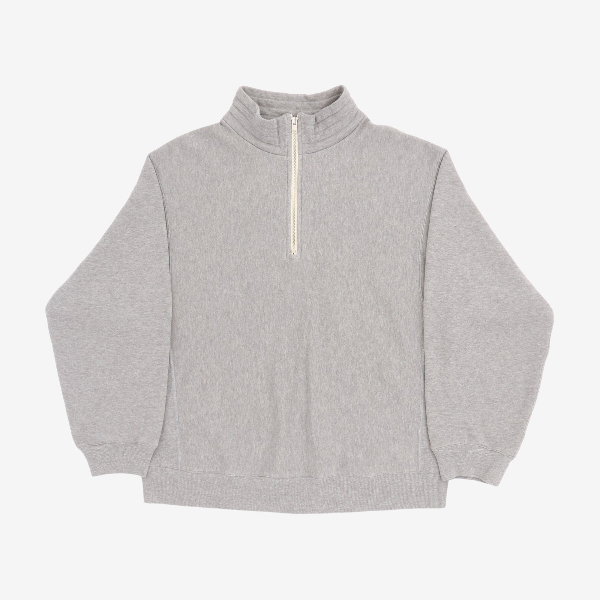 Zipper High Neck Pullover