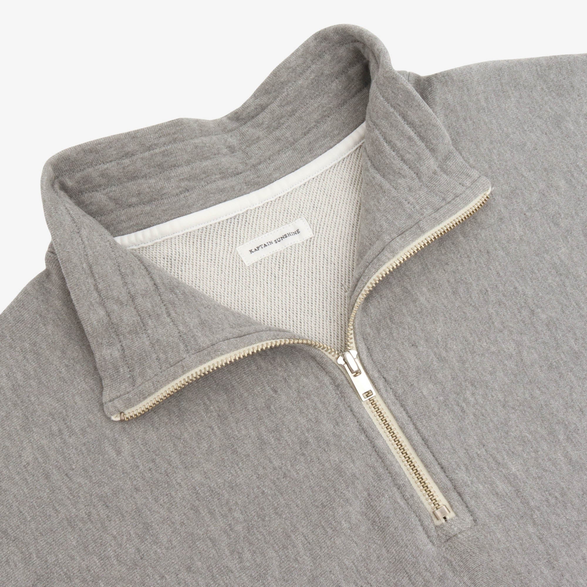 Zipper High Neck Pullover