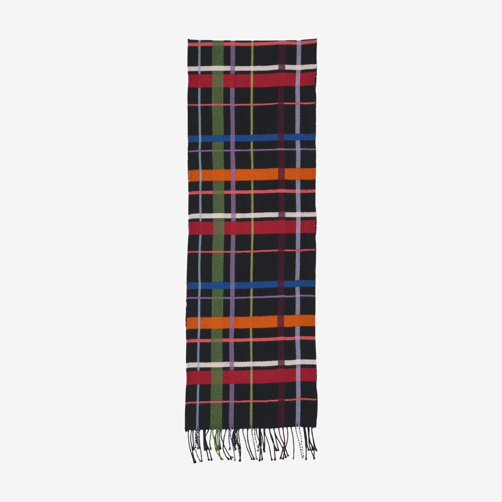 Merino Check Scarf