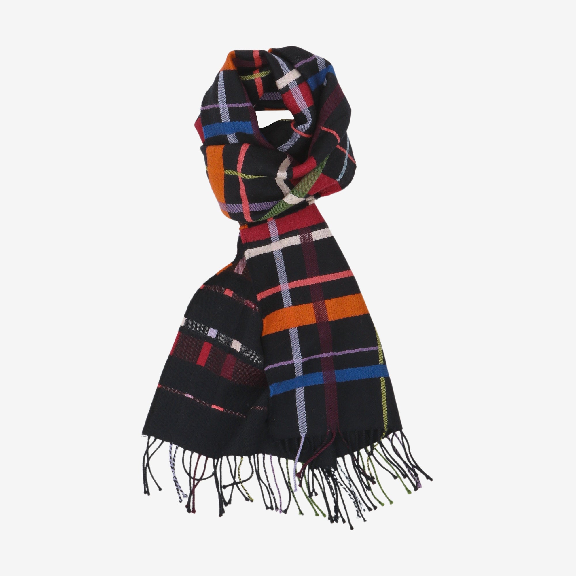 Merino Check Scarf