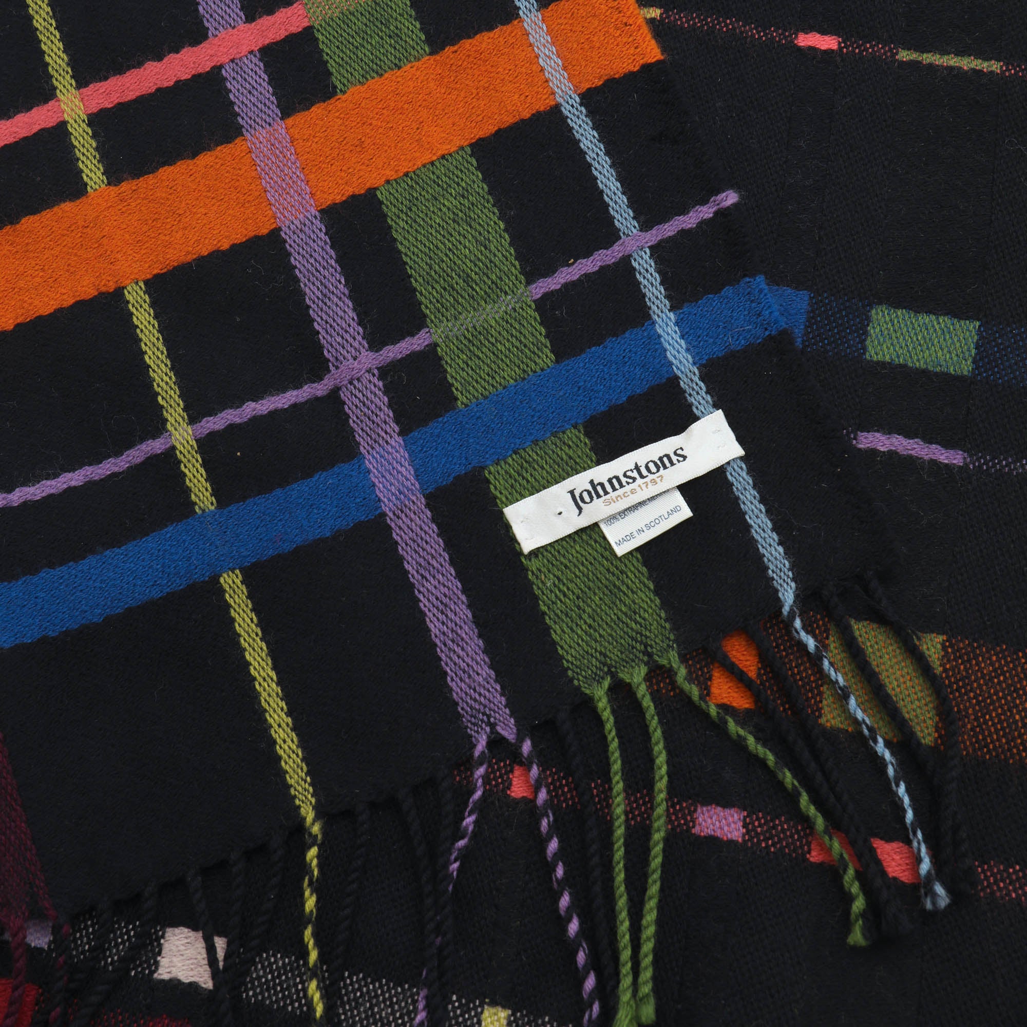 Merino Check Scarf