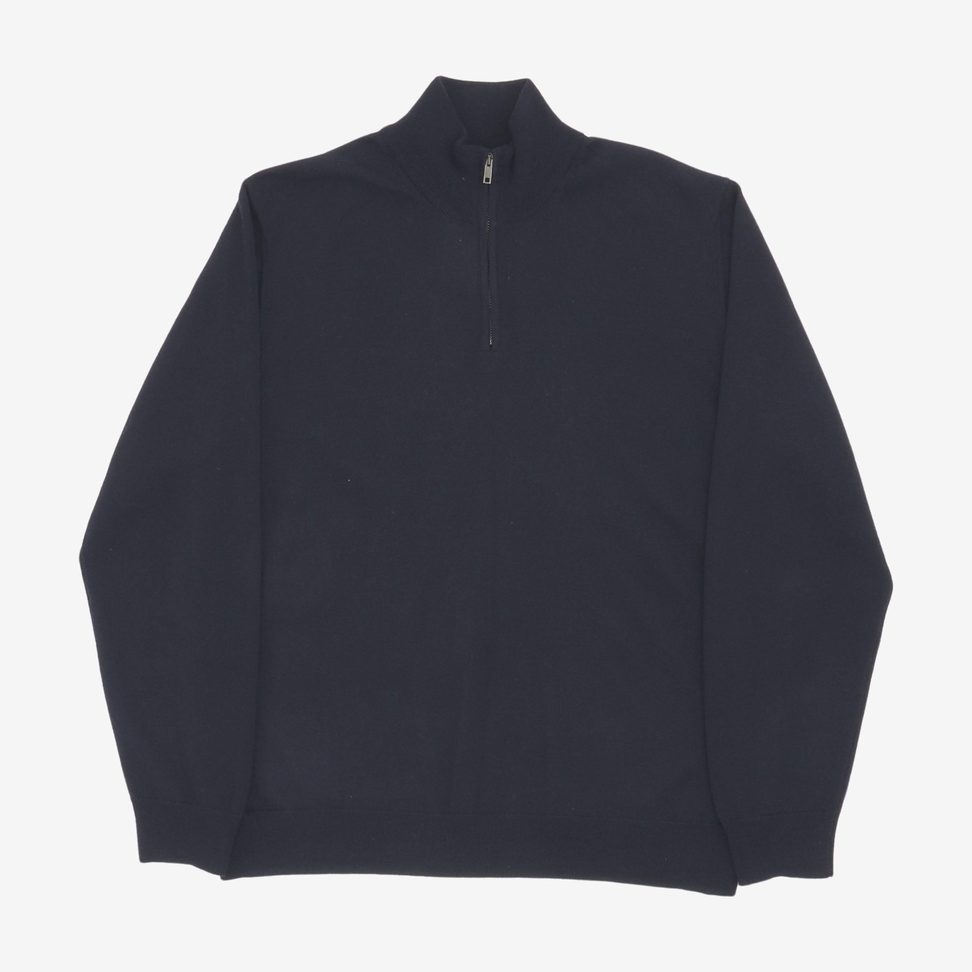 Merino Wool Quarter Zip Sweater