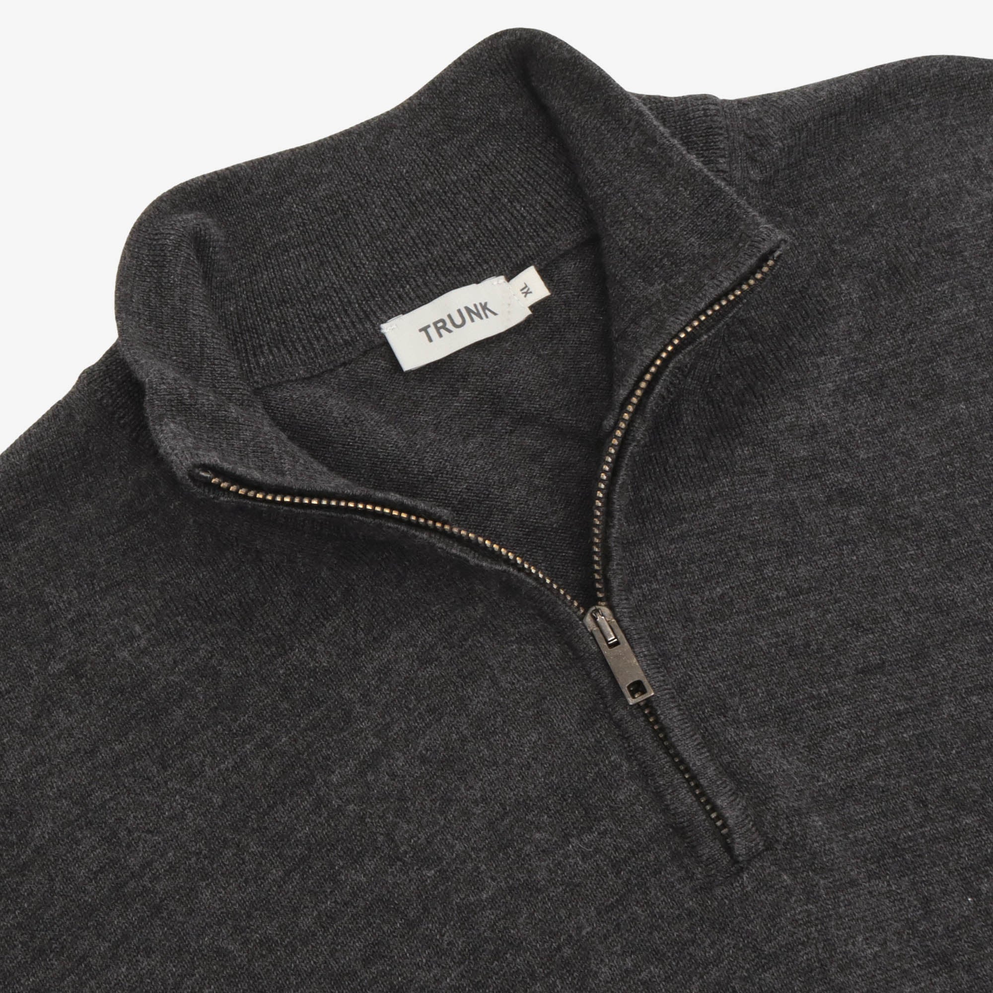 Merino Wool Quarter Zip Sweater