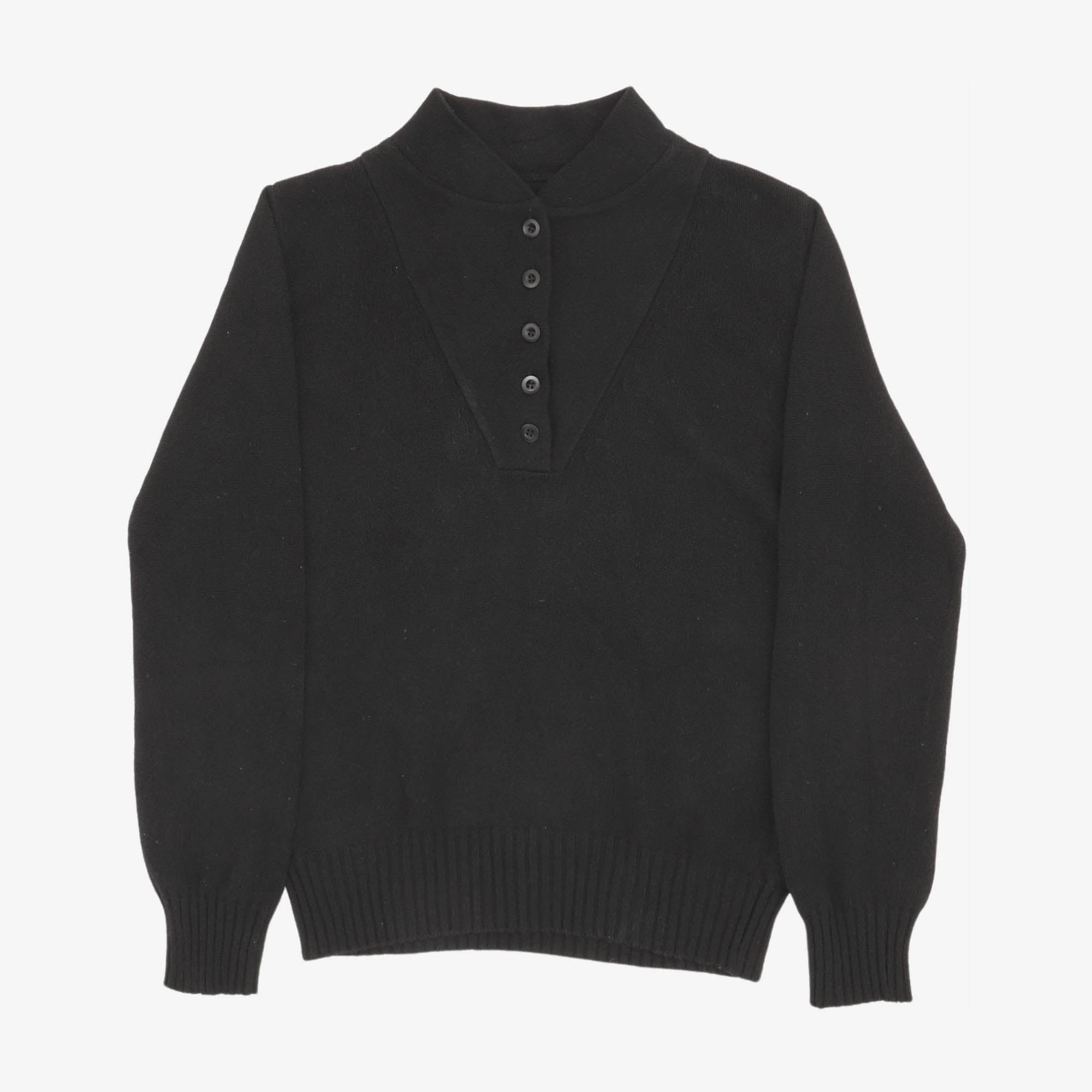 MHL 5 Button Military Pullover Sweater