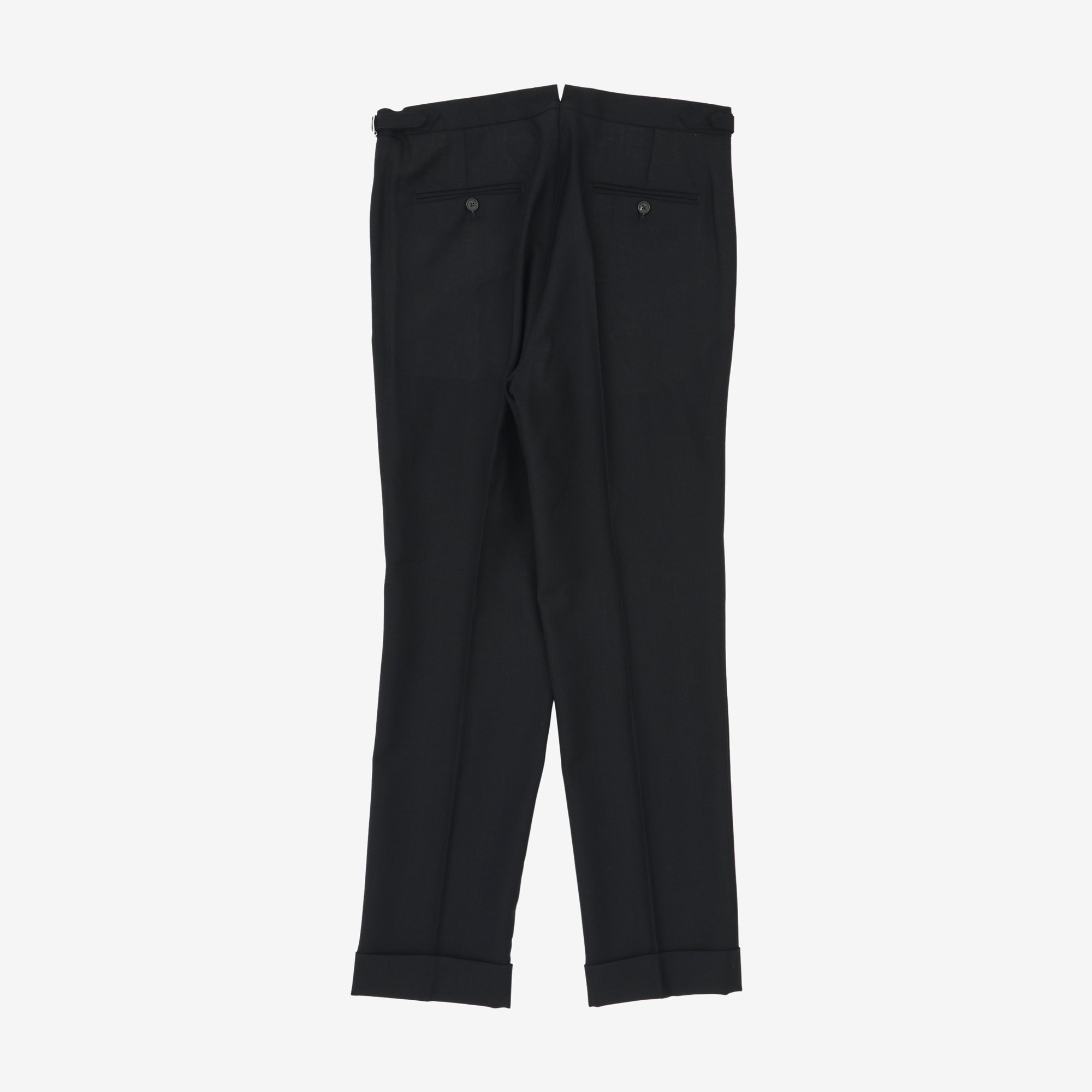Relaxed Tropical Wool Pleated Trouser (34W X 31L)