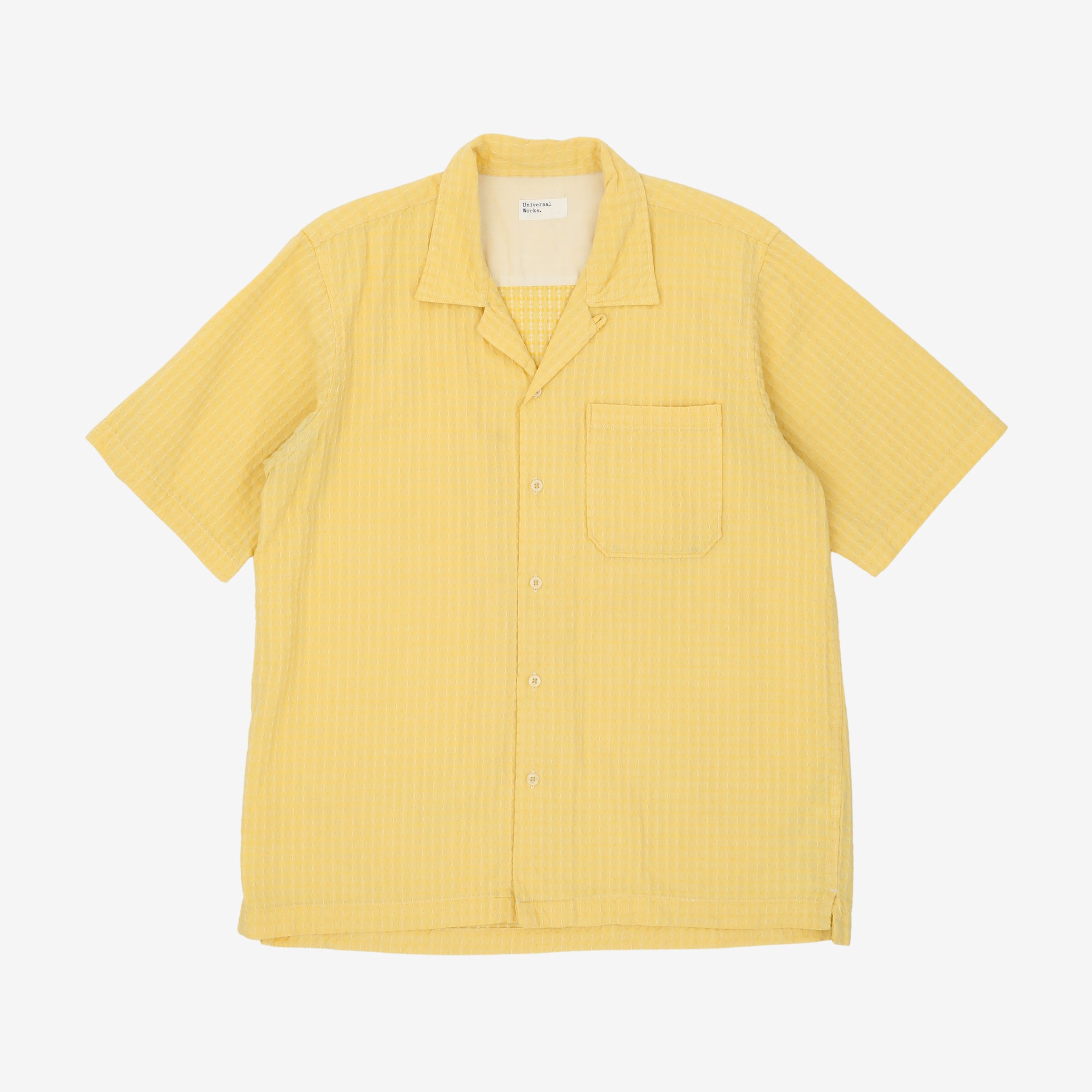 Textured Camp Collar Shirt