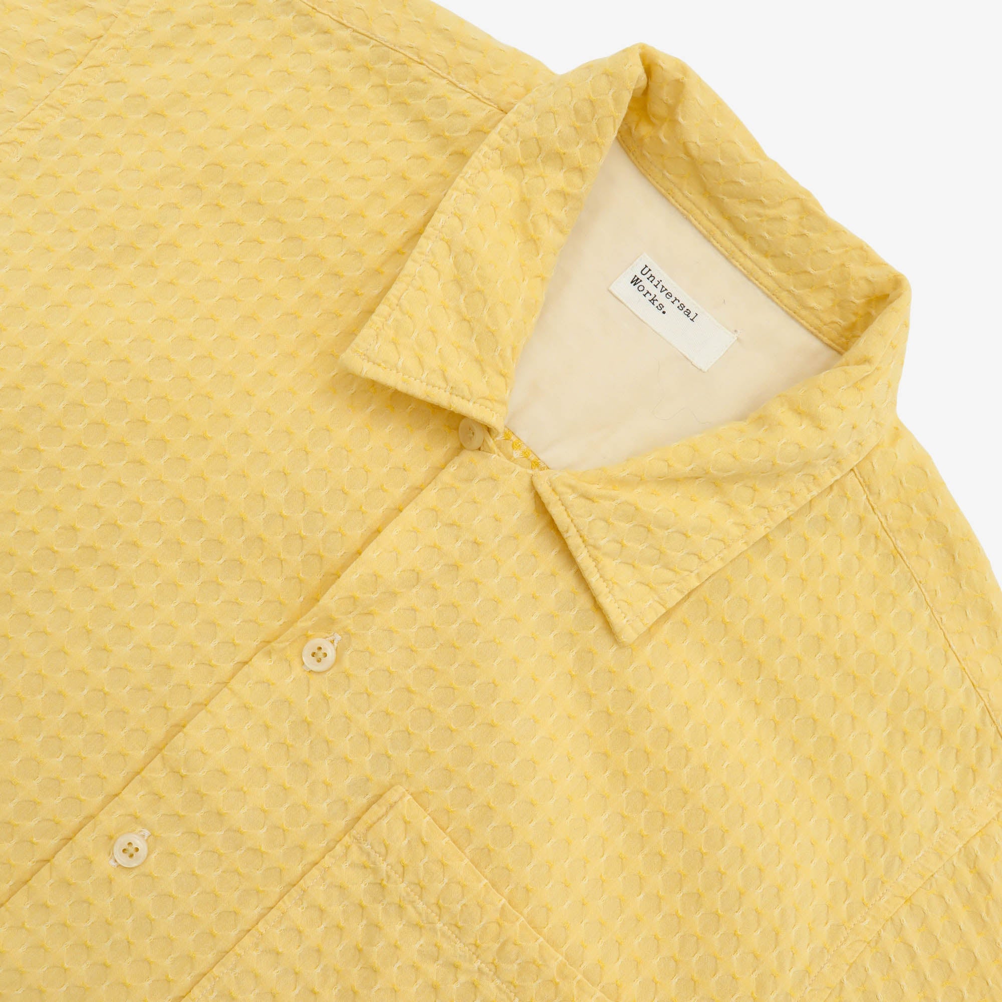 Textured Camp Collar Shirt