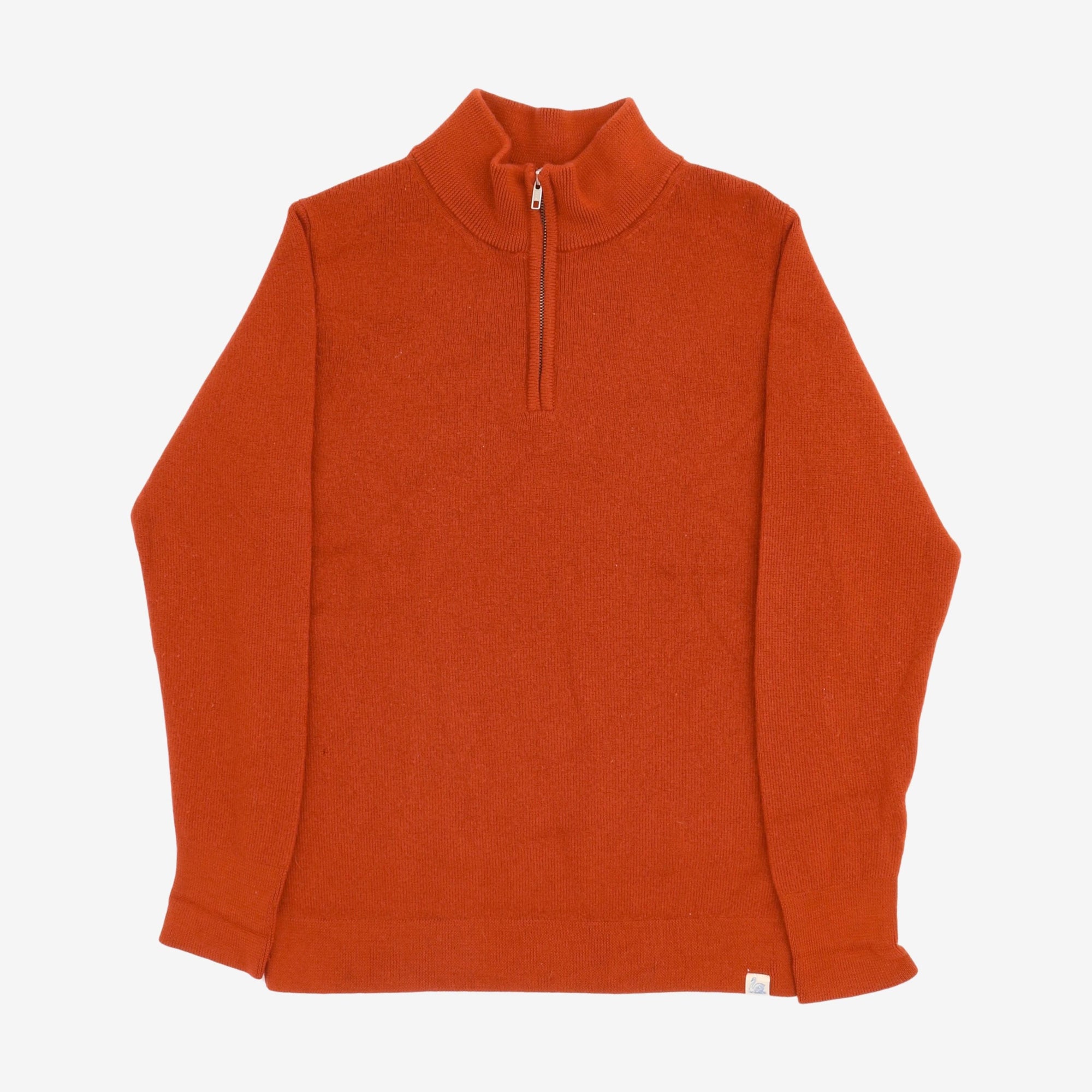 Virgin Wool Quarter Zip Pullover