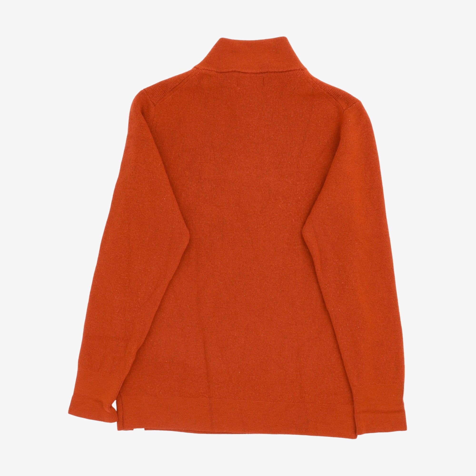 Virgin Wool Quarter Zip Pullover