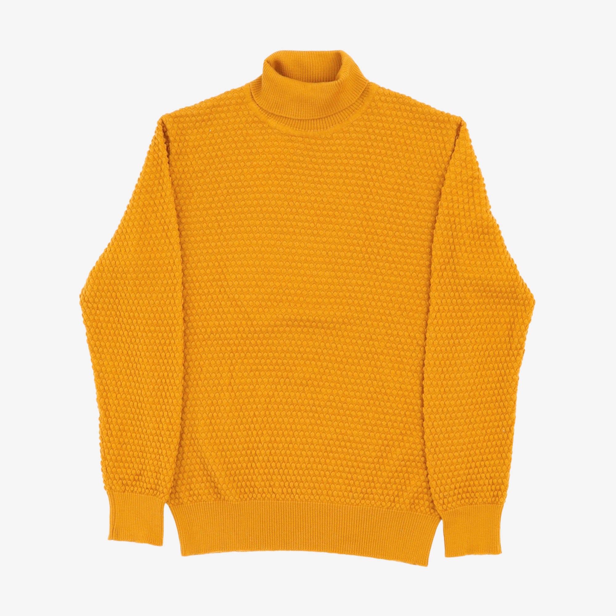 Bubble Knit Roll Neck Sweater