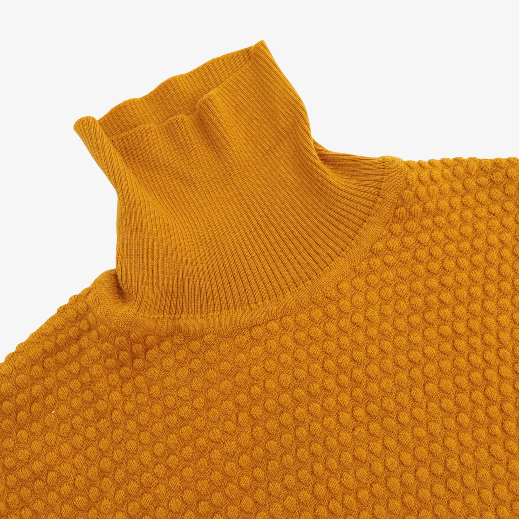 Bubble Knit Roll Neck Sweater