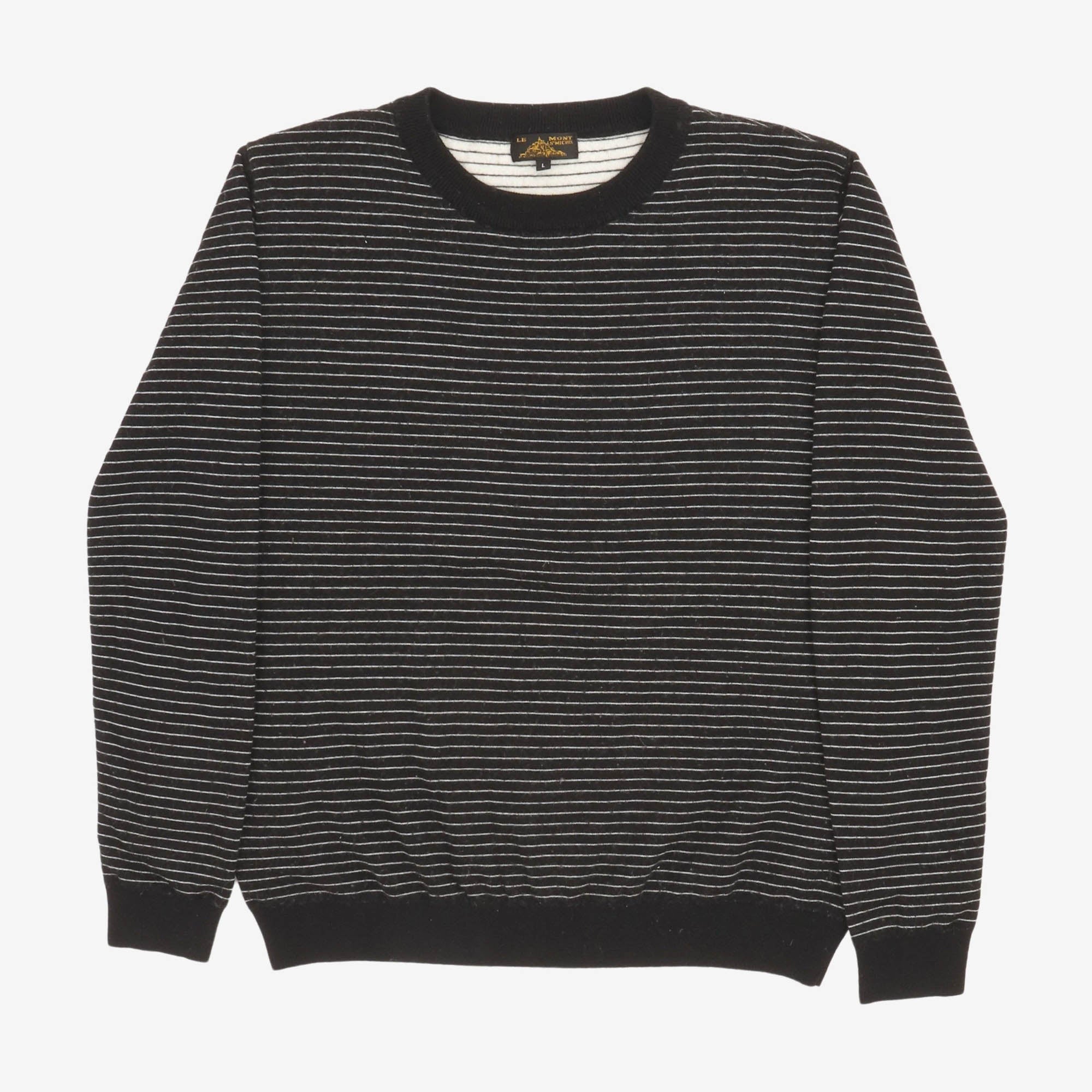 Micro Striped Crewneck Sweater