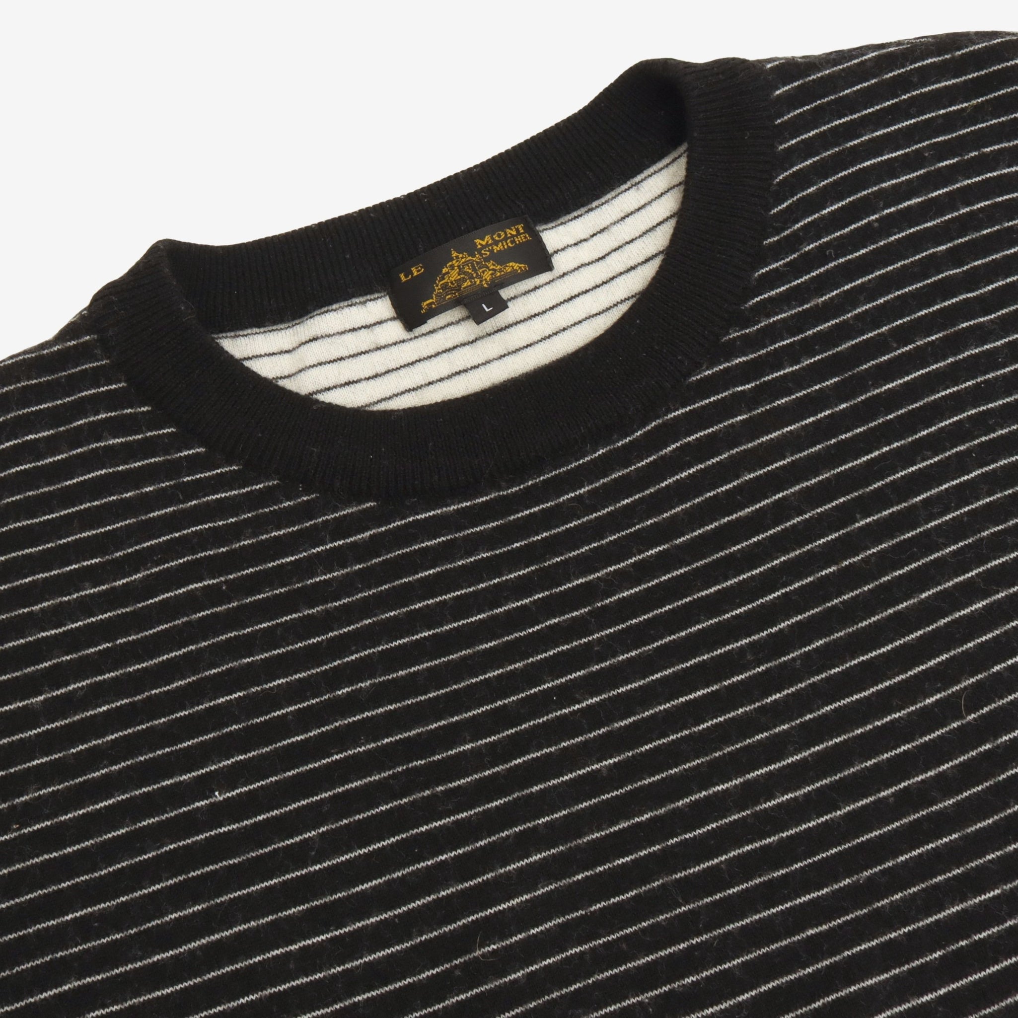 Micro Striped Crewneck Sweater