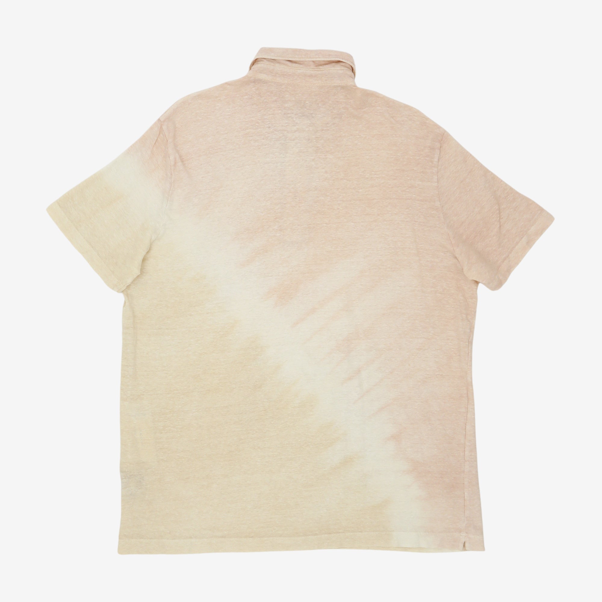 Tie Dyed Stretch Linen Polo