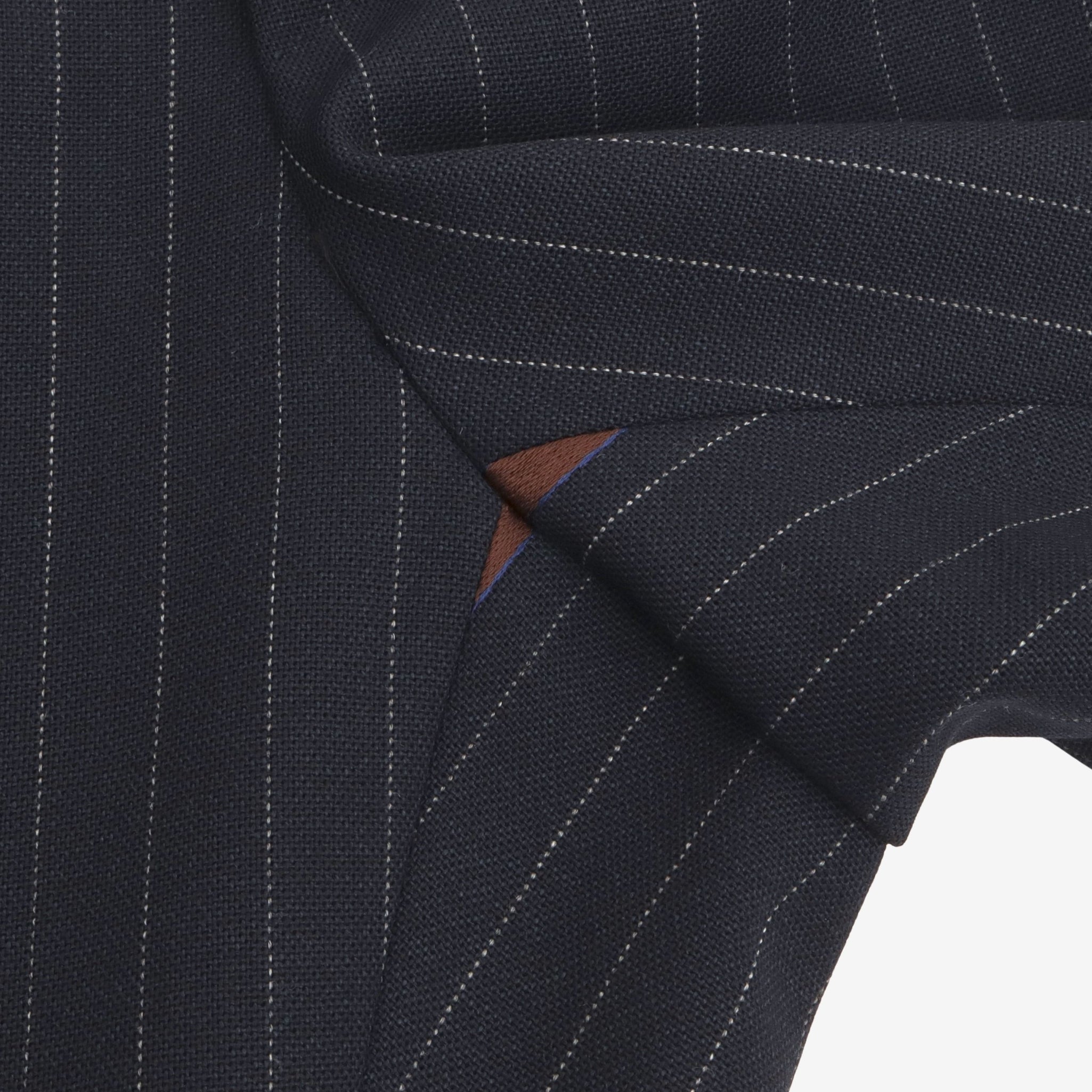 MTM Pinstripe Double Pleated Wool Trousers (31W X 30.5L)