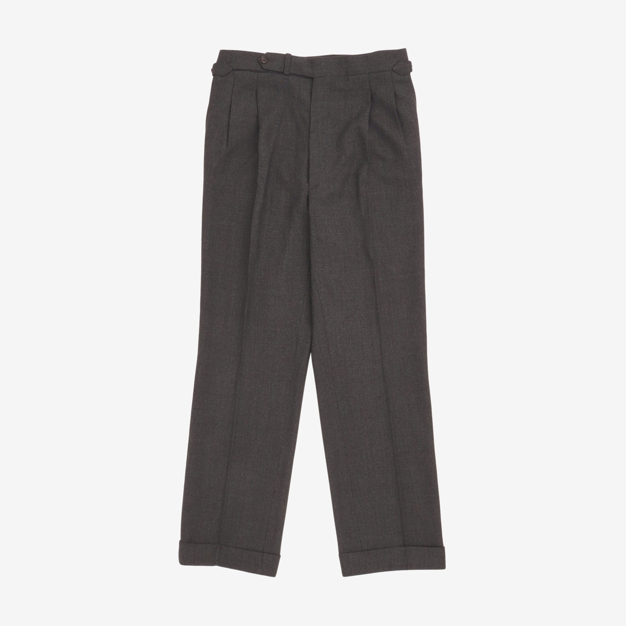 MTM Double Pleated Wool Trousers (32W X 30.5L)