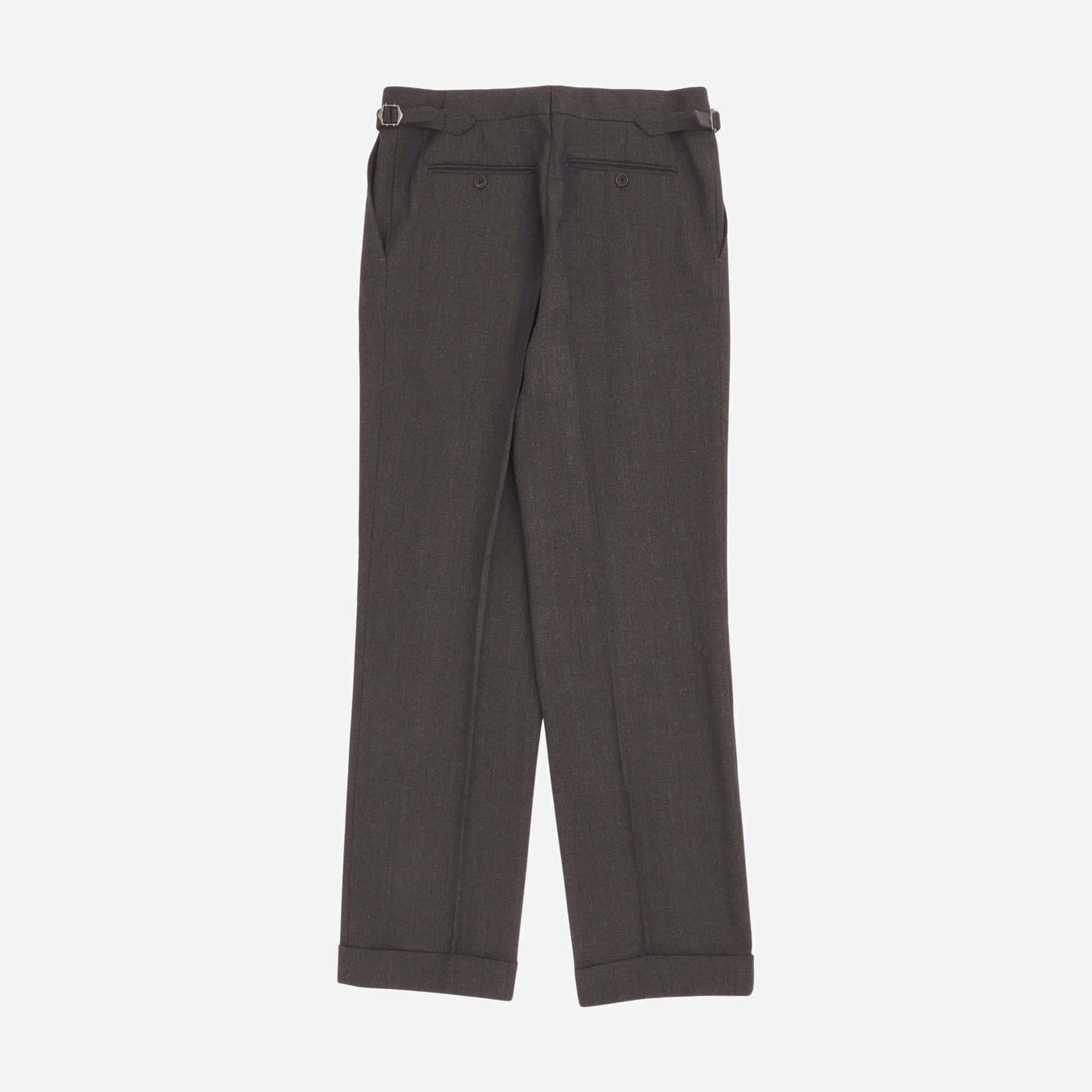 MTM Double Pleated Wool Trousers (32W X 30.5L)