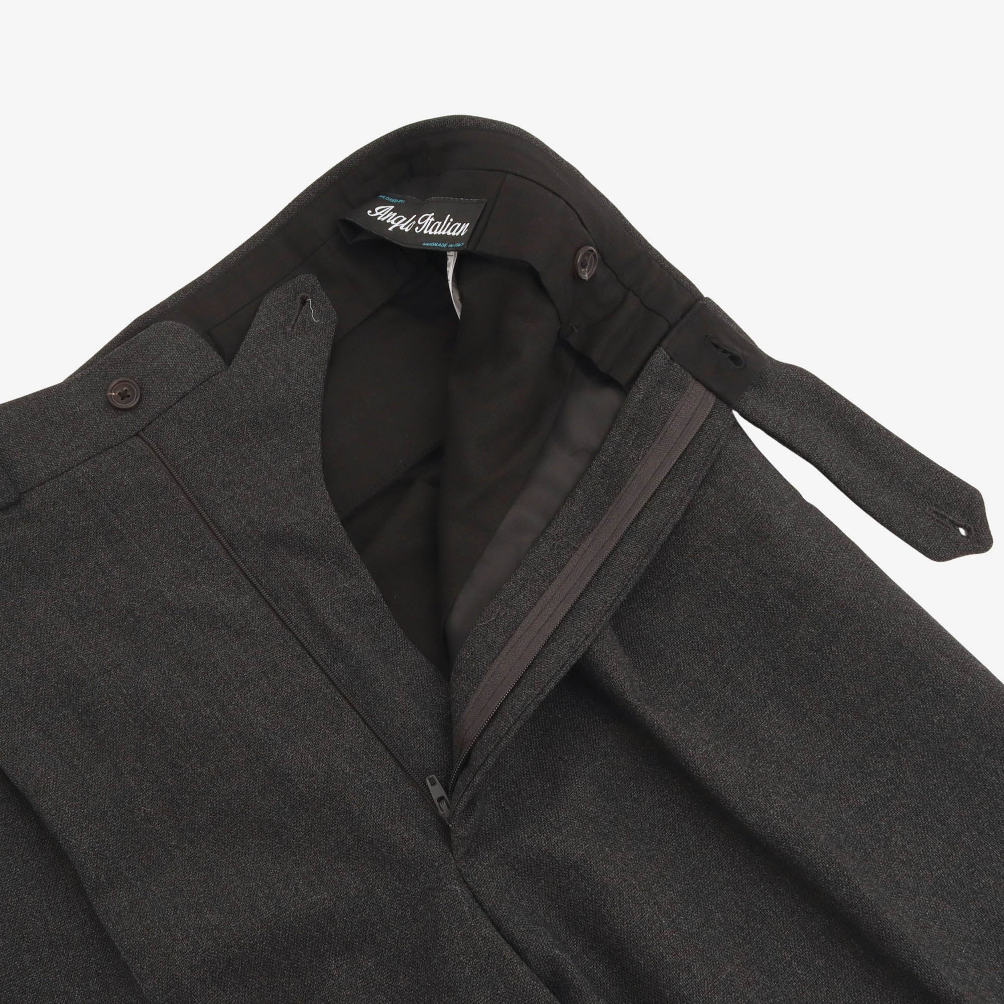 MTM Double Pleated Wool Trousers (32W X 30.5L)