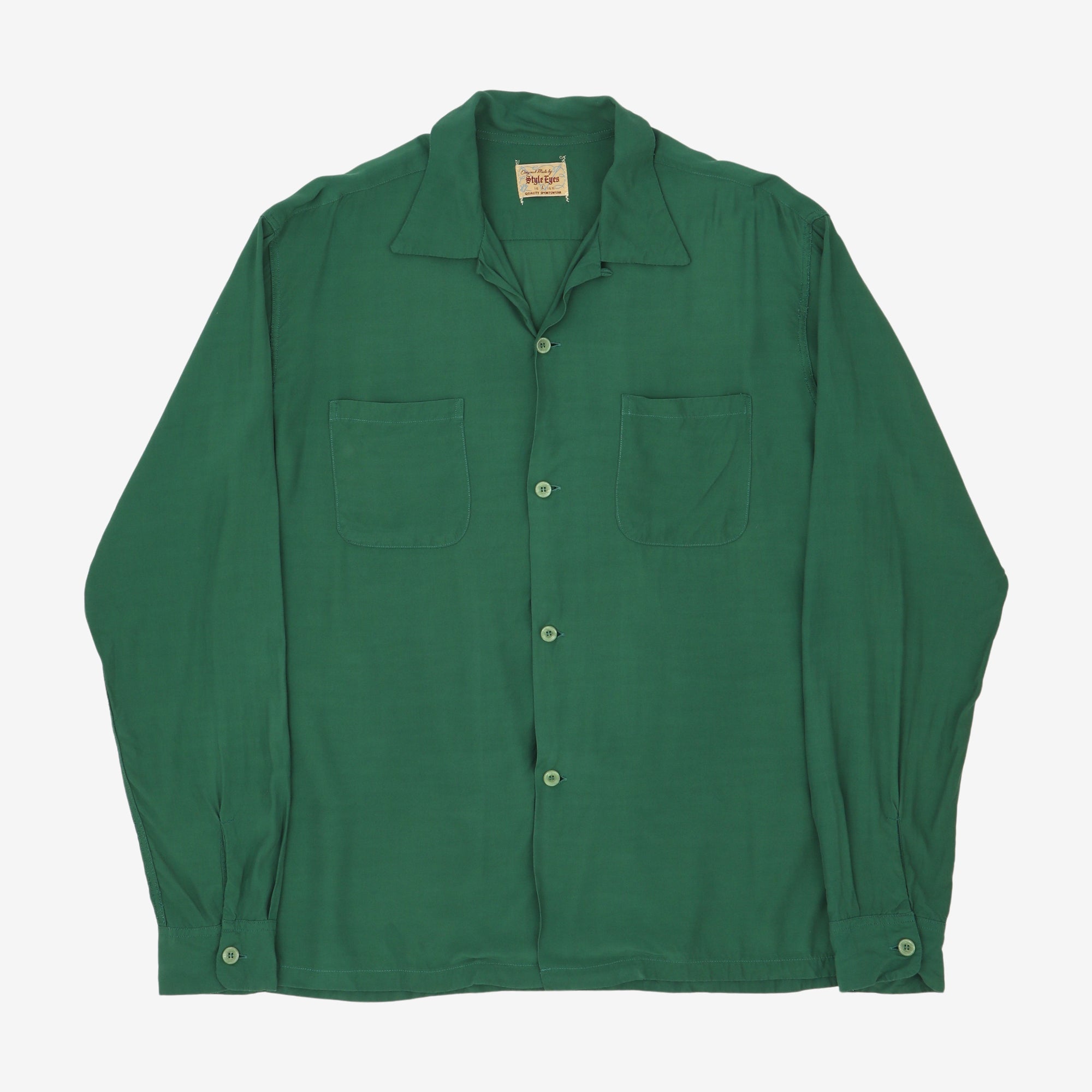 Plain Rayon Bowling Shirt