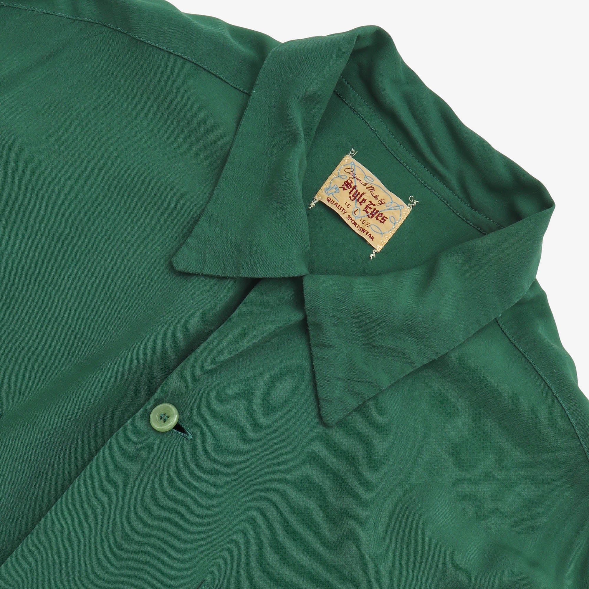 Plain Rayon Bowling Shirt