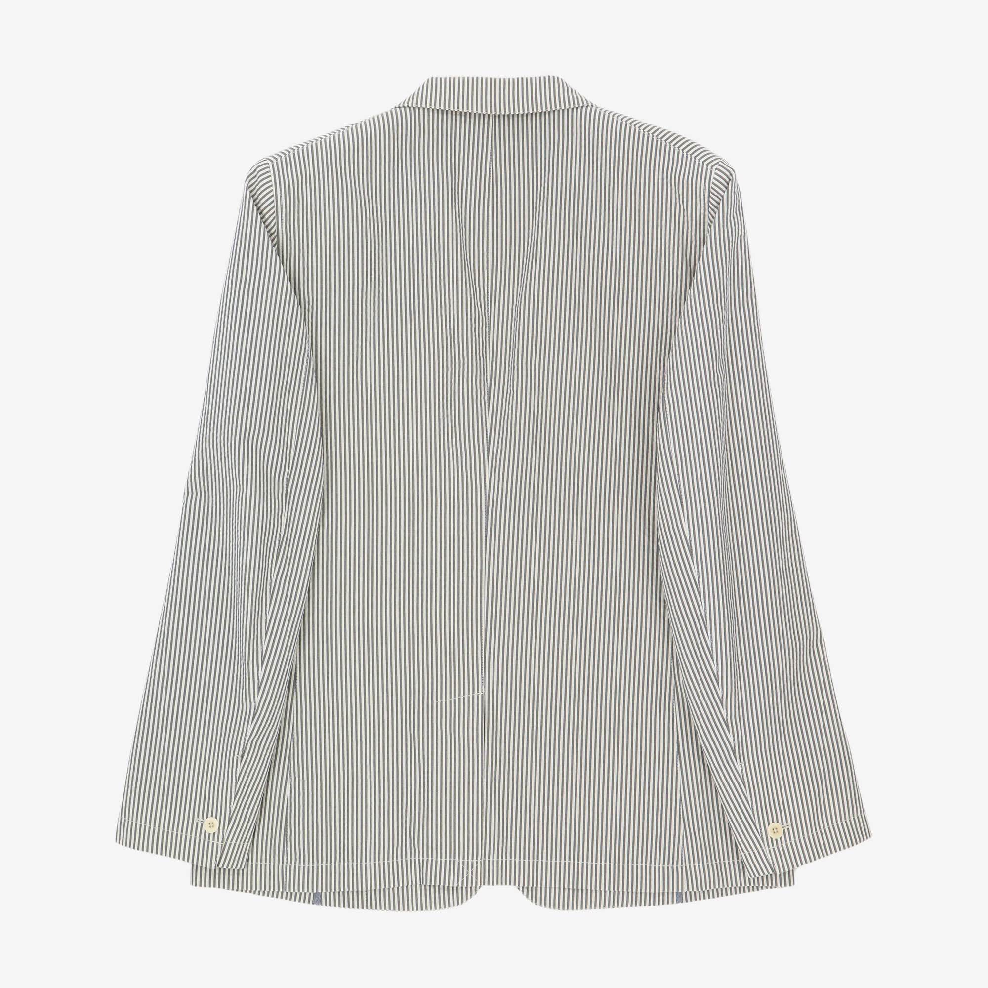 Striped Seersucker Blazer