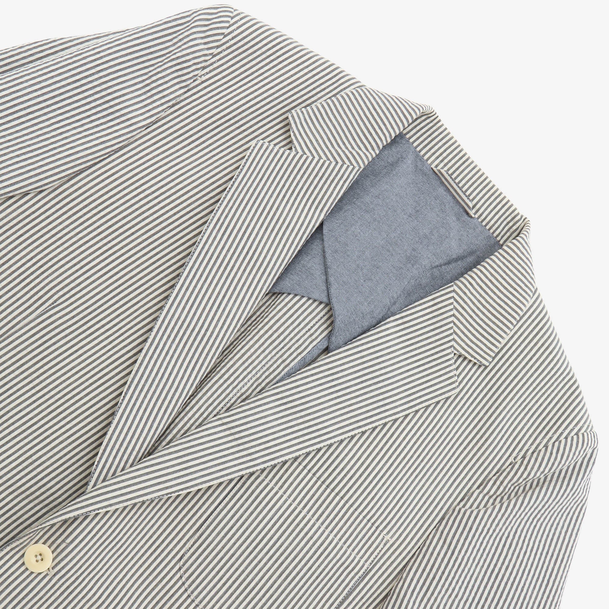 Striped Seersucker Blazer