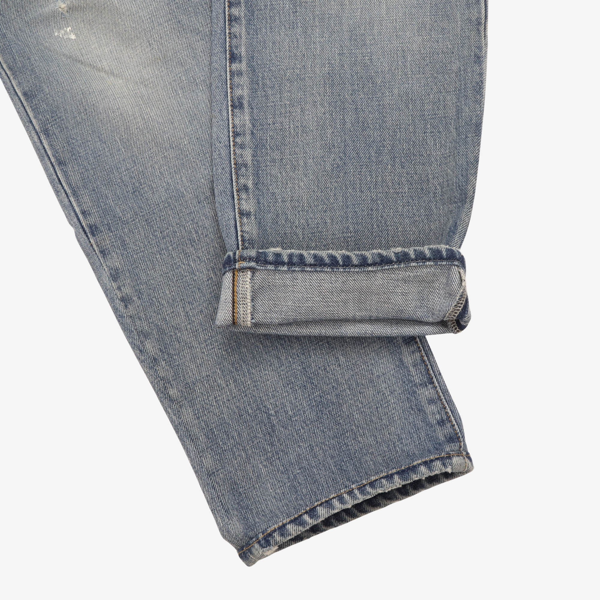 Slim-Fit Distressed Denim