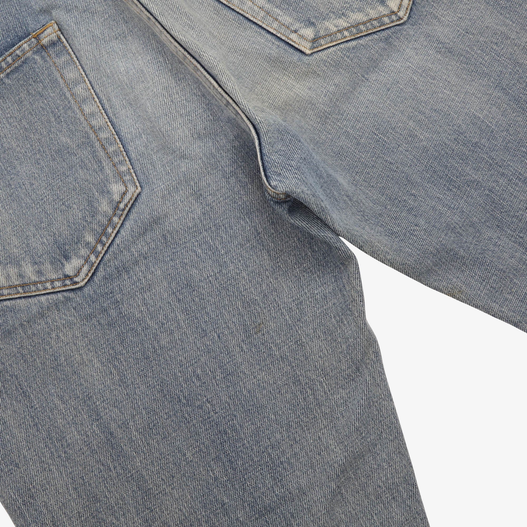 Slim-Fit Distressed Denim
