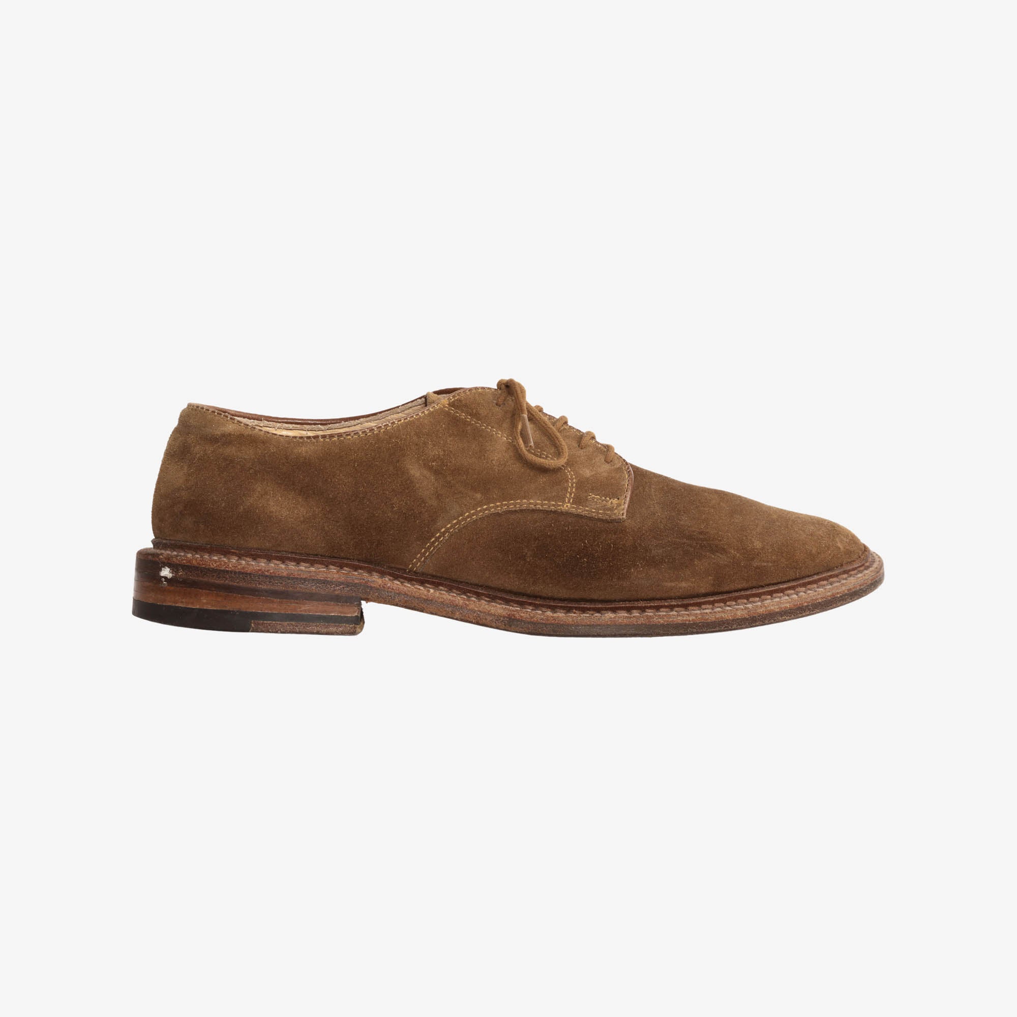 29336F Unlined Suede Plain Toe Blucher