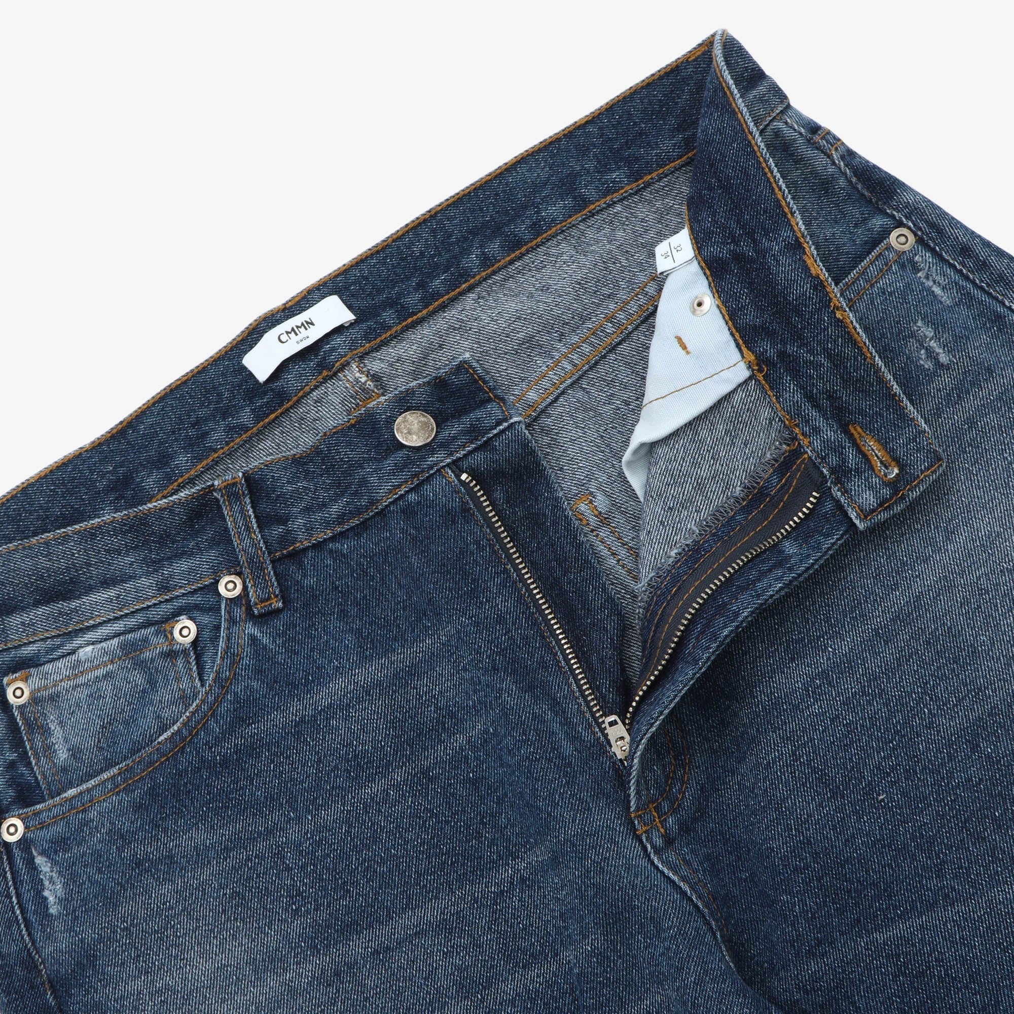Light Distress Denim (32W X 36L)