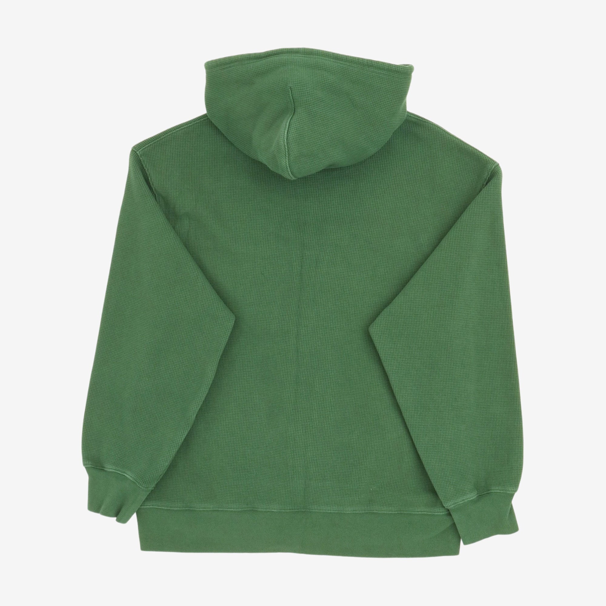 Stamp Waffle Zip Hoodie