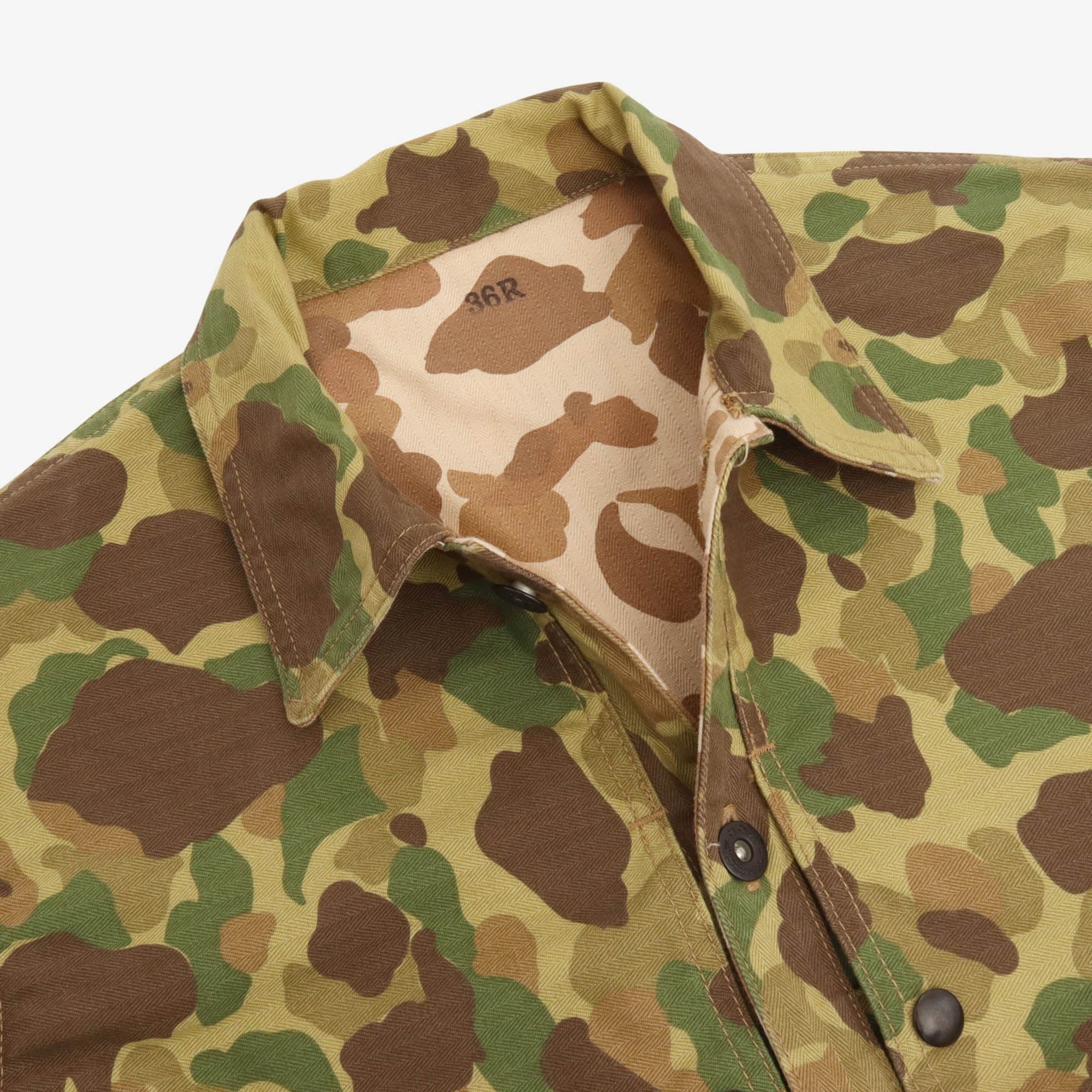 Reversible Frogskin Camouflage Coat