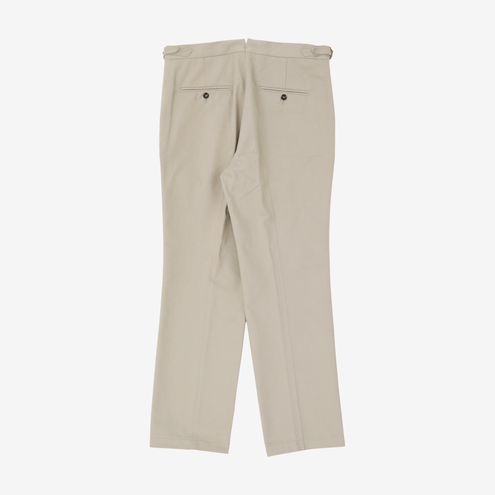 Brushed Cotton Pleated Trousers (34W X 30L)