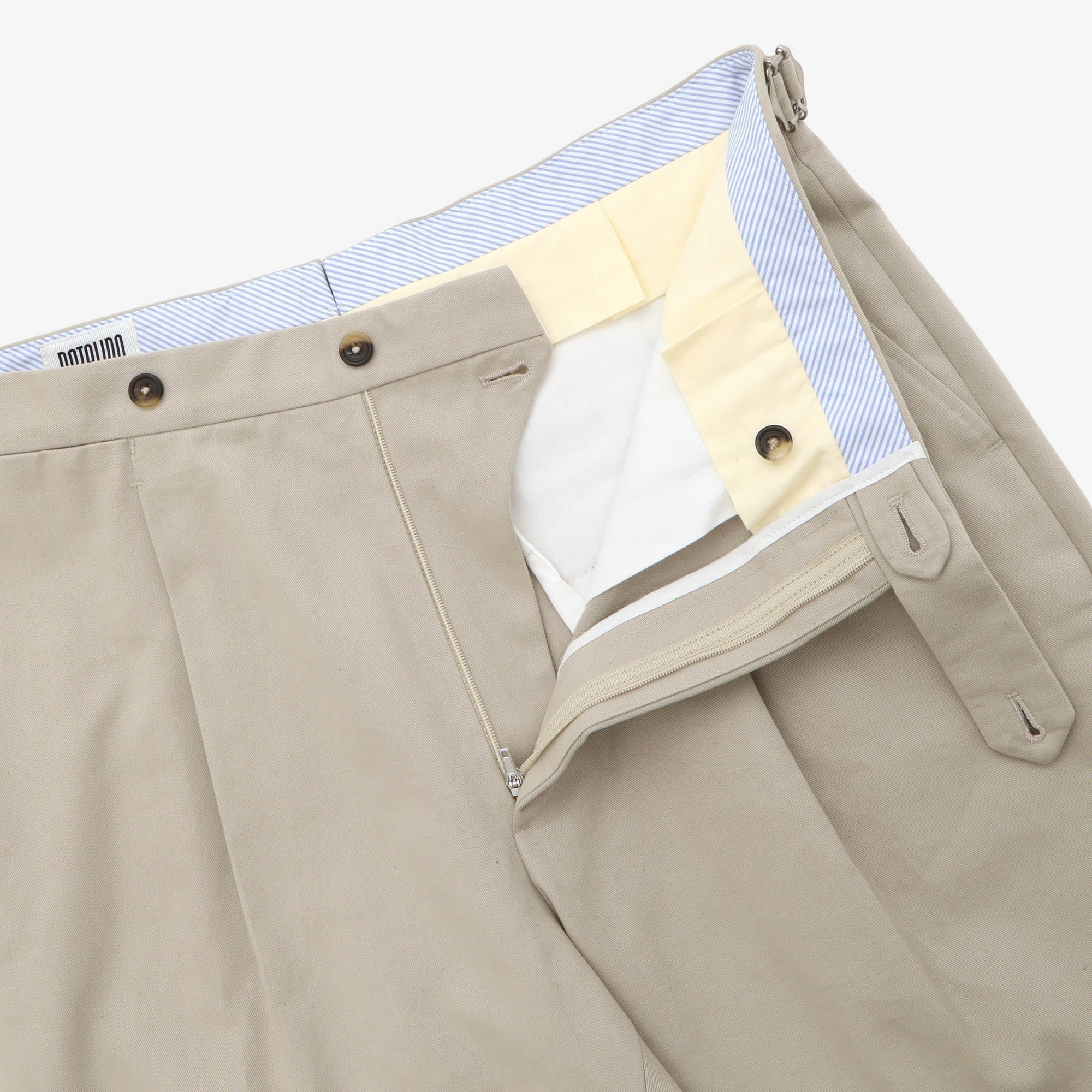 Brushed Cotton Pleated Trousers (34W X 30L)