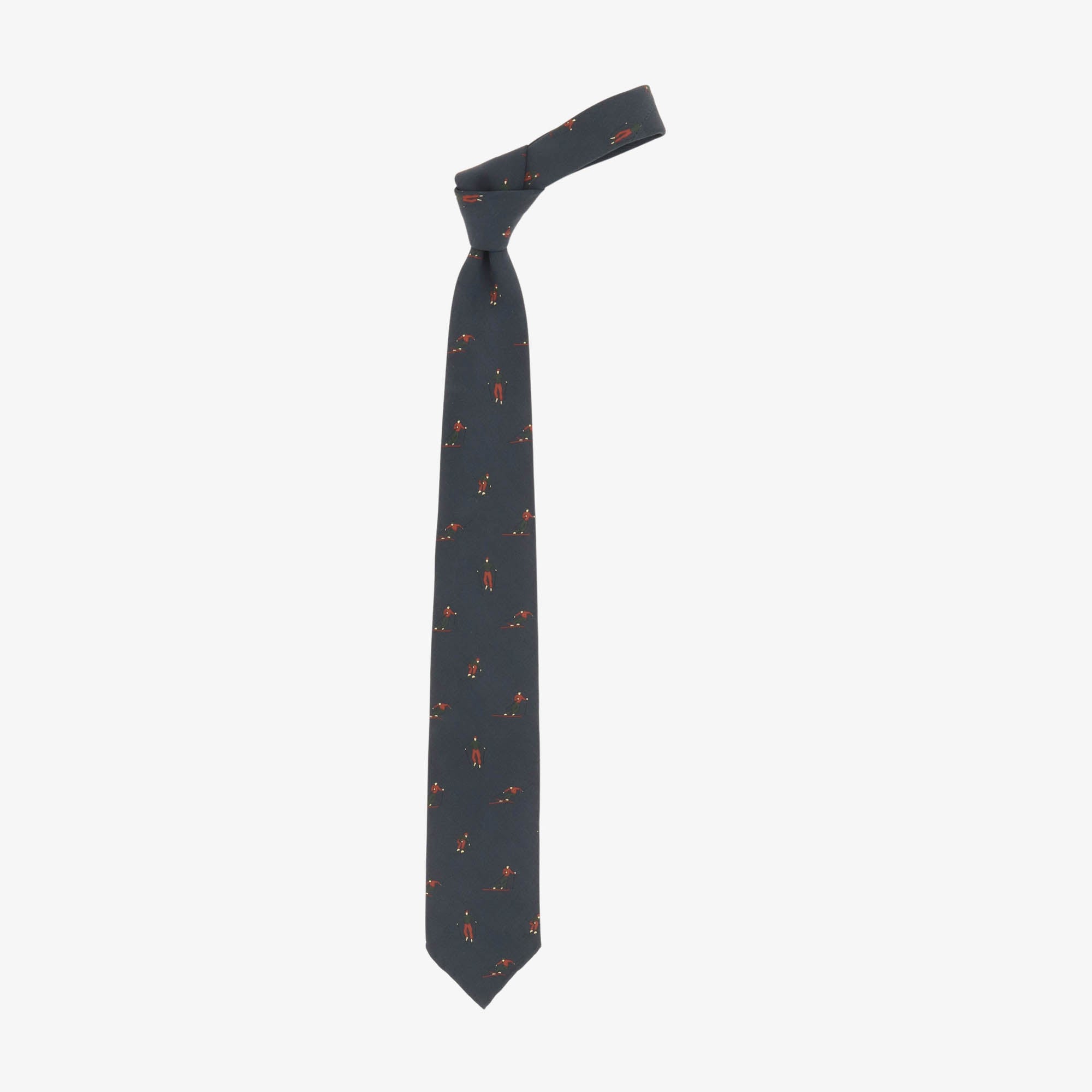 Silk Ski Print Tie