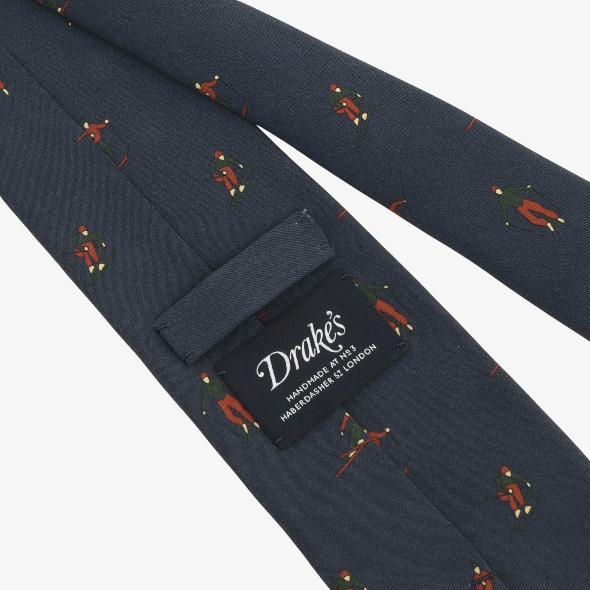Silk Ski Print Tie