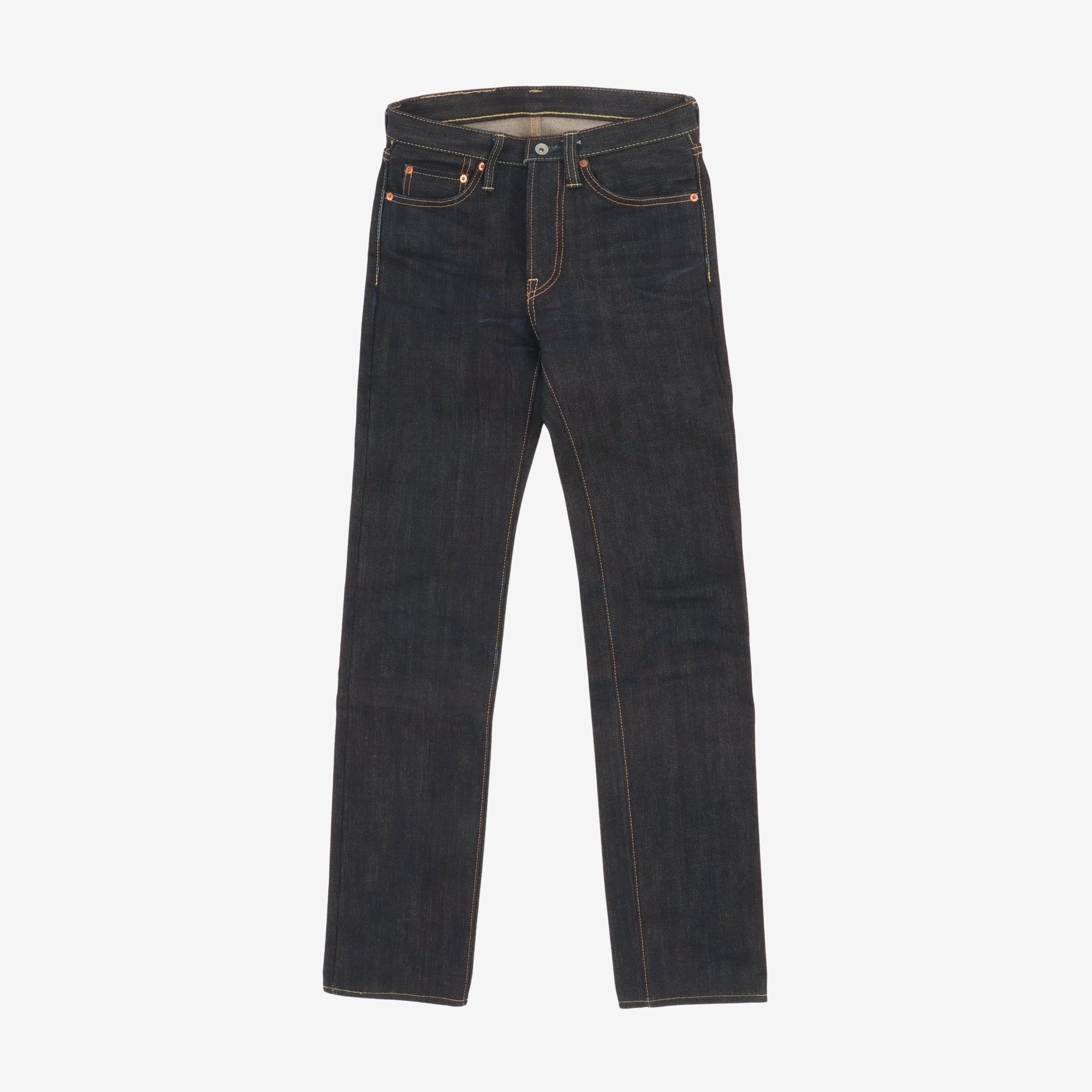 25oz Selvedge Denim Slim Straight Cut Jeans (29W X 34.5L)