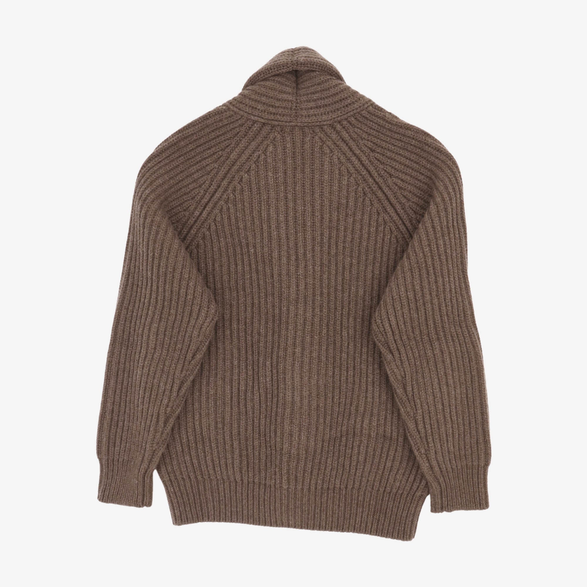 Wide Rib Shawl Collar Cardigan