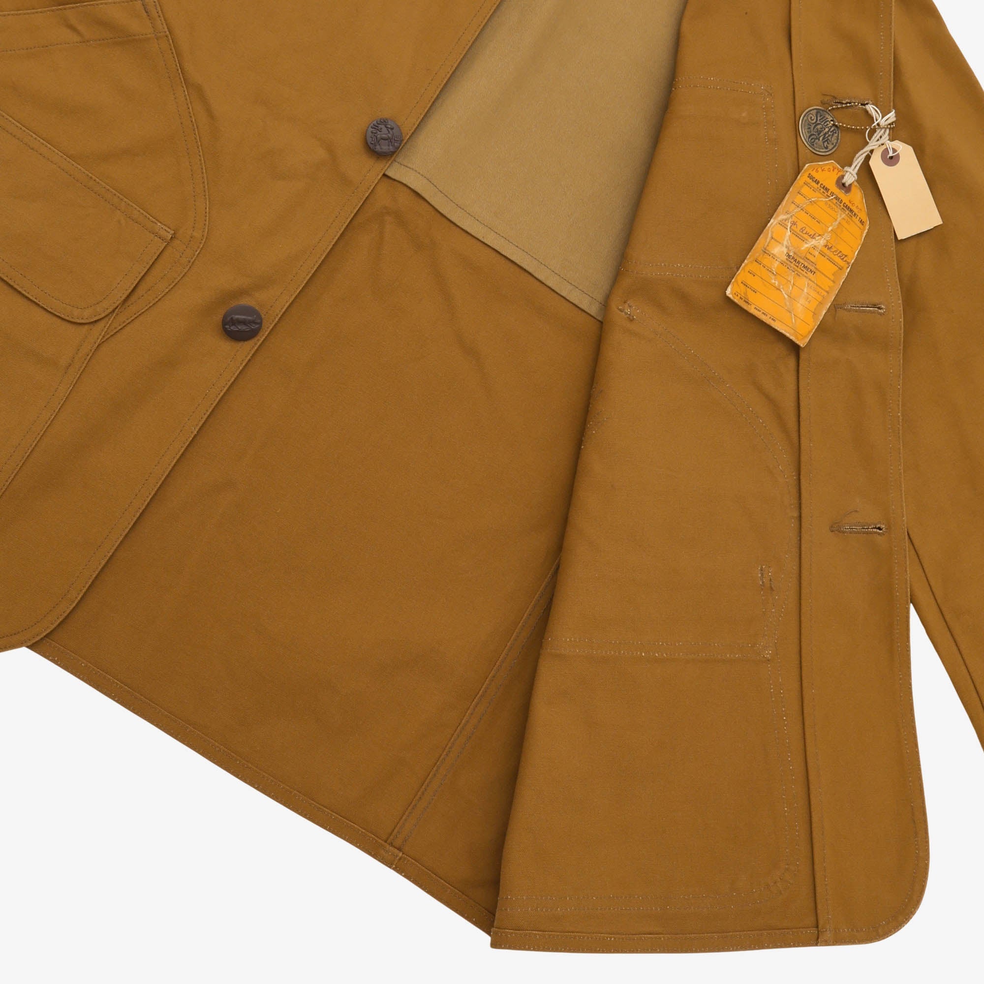 Corduroy Collar Canvas Hunting Jacket
