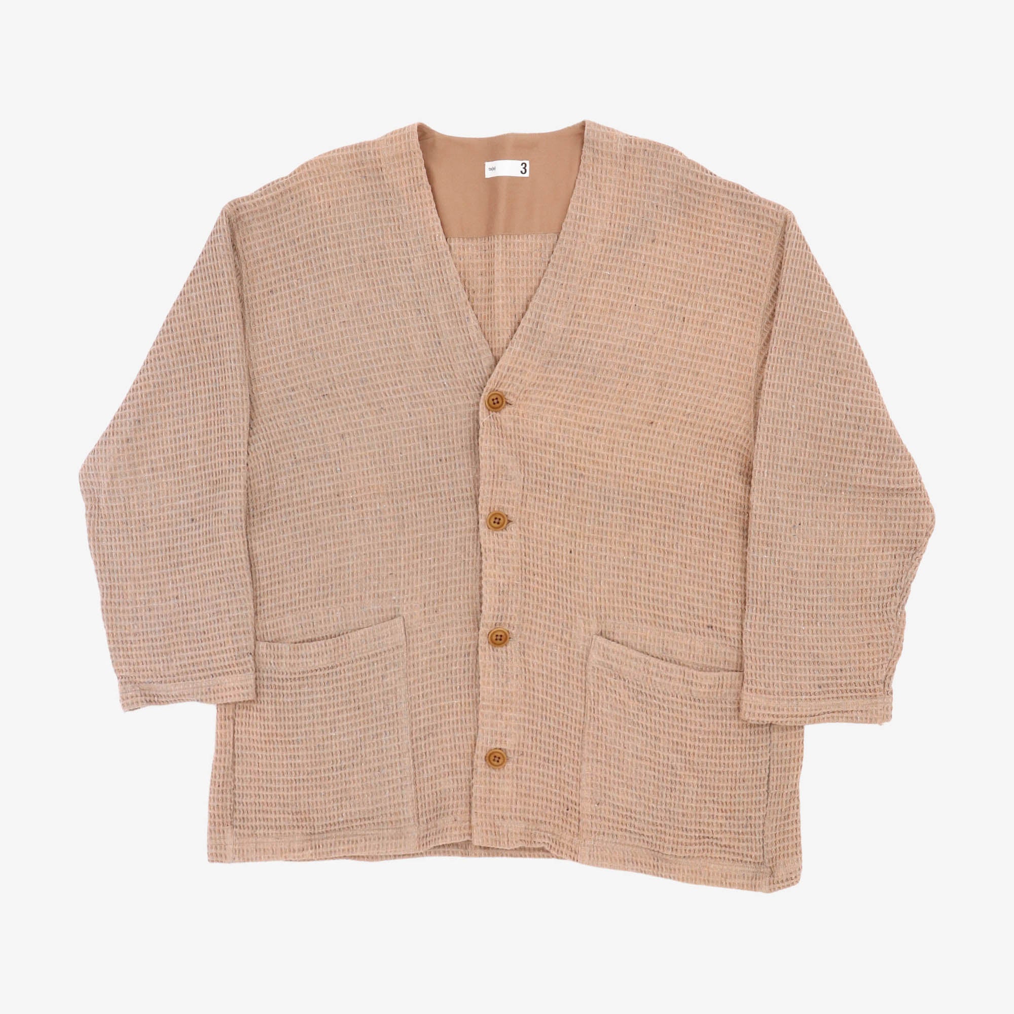 Melange Waffle Easy Cardigan