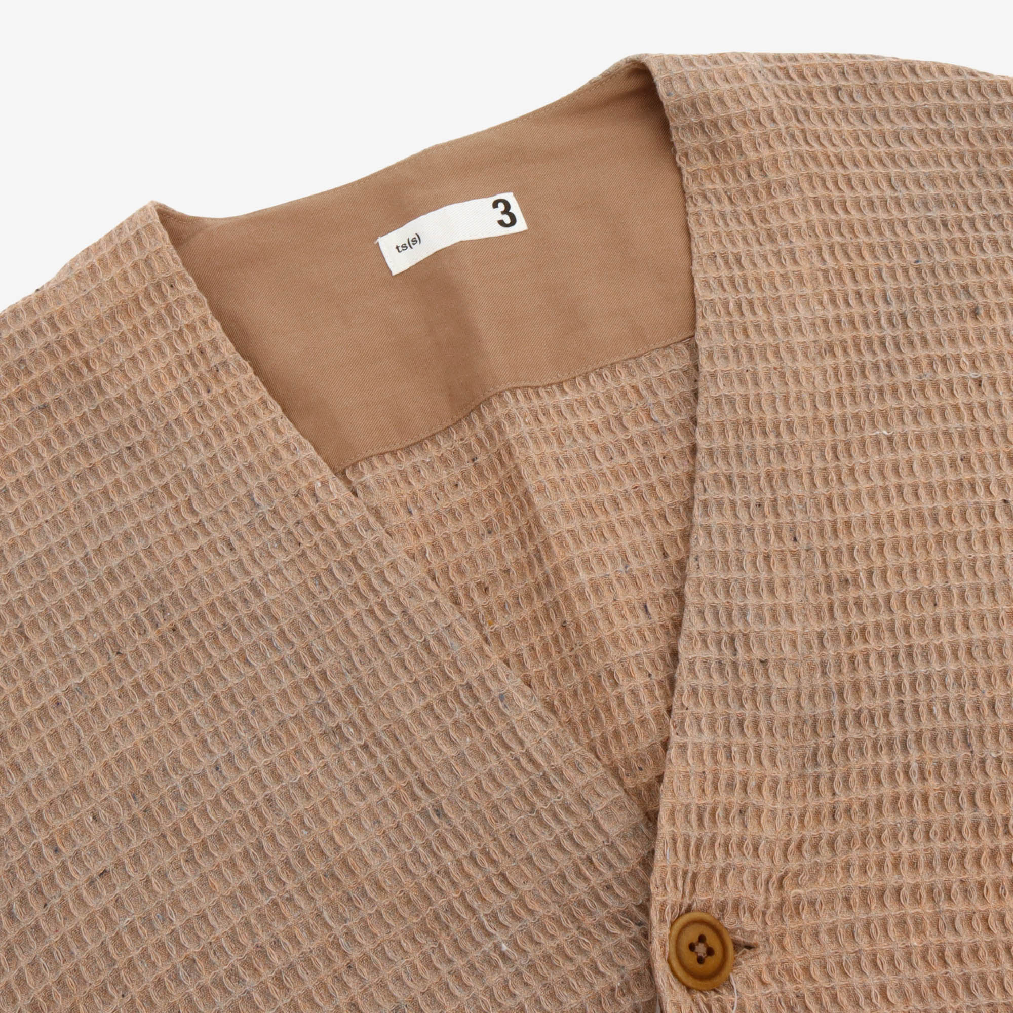 Melange Waffle Easy Cardigan