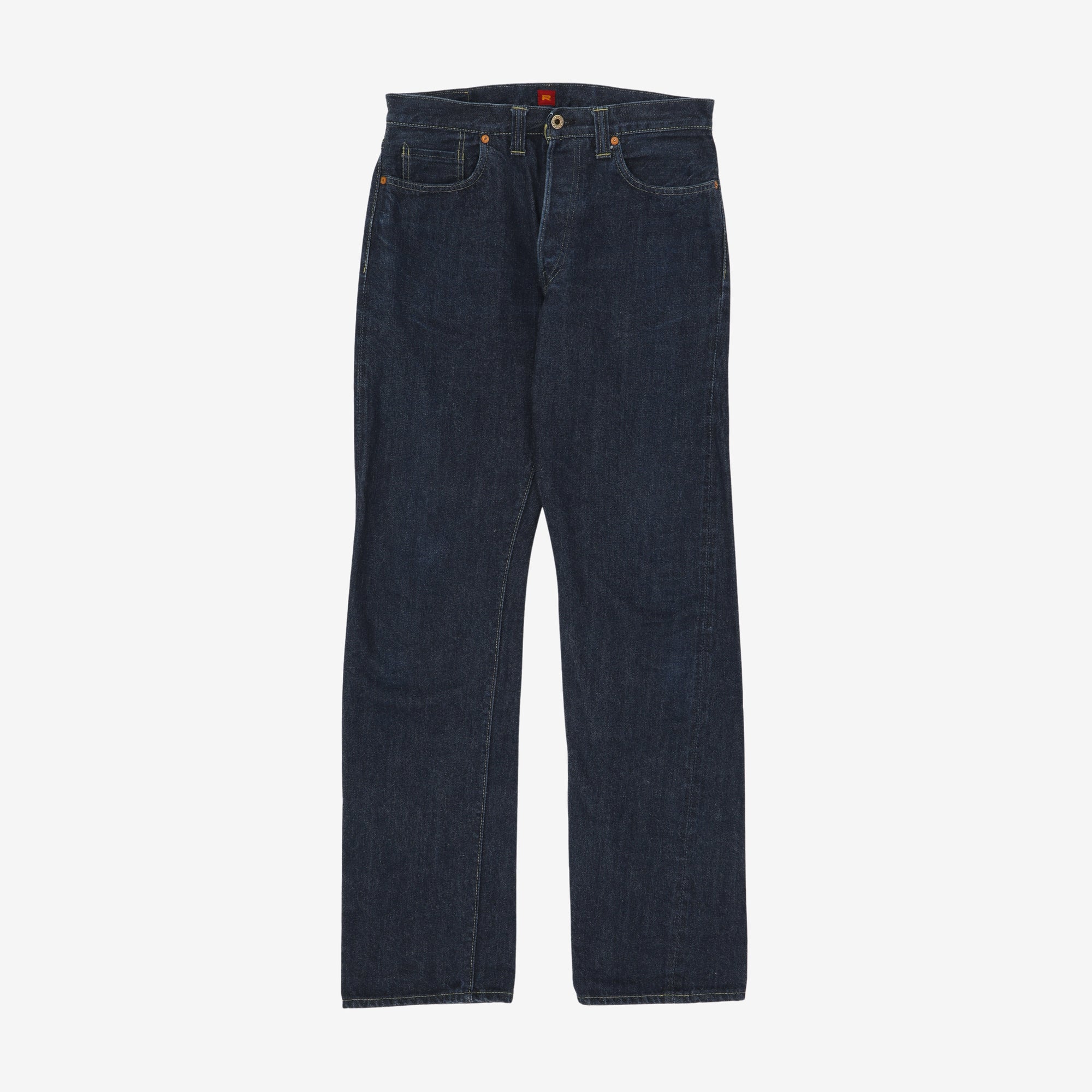 714 One Wash 13.5oz Straight Selvedge Jeans (31W X 33L)