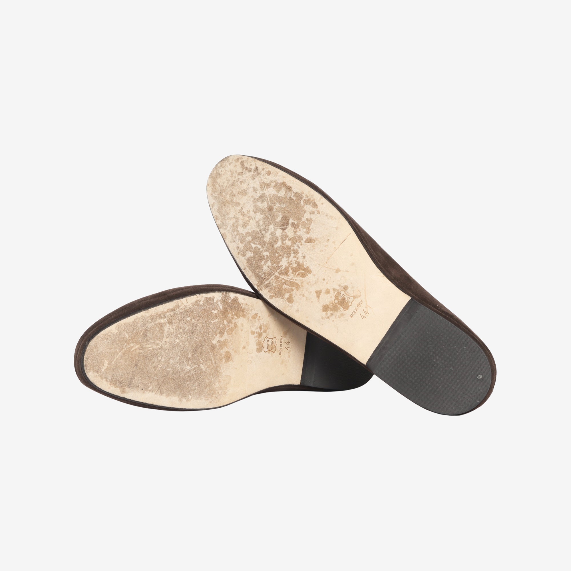 Marphy Tasselled Leather Trimmed Suede Loafers