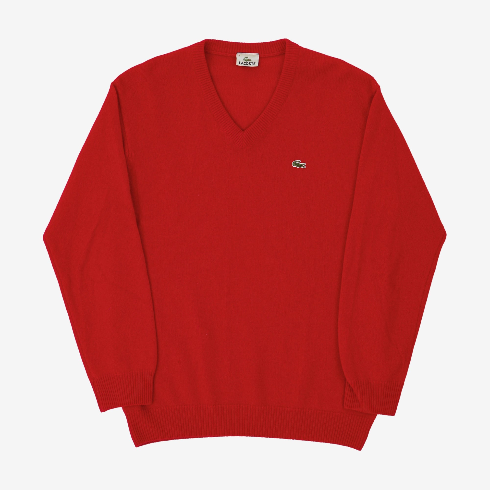 Vintage V Neck Logo Sweater