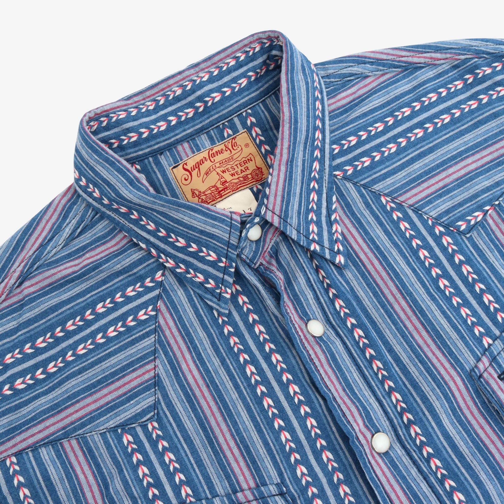 Dobby Stripe Western Shirt